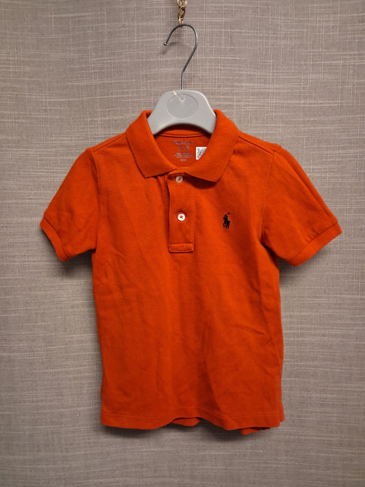 Ralph Lauren Boys Polo T-Shirt Red Short Sleeve 2 Years