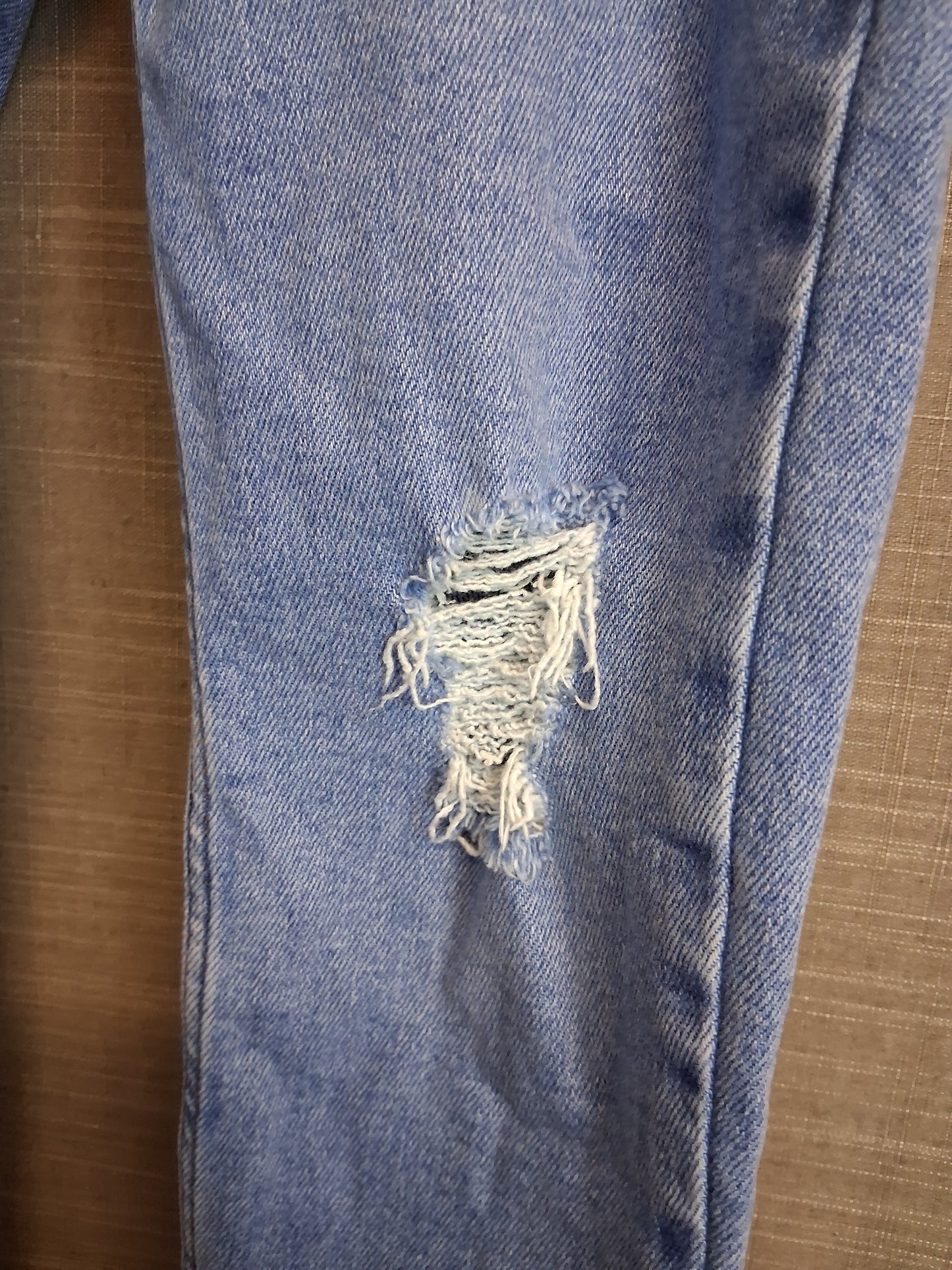 New Look Hallie Distressed Light Blue Denim Jeans Skinny Leg Age 13 Years