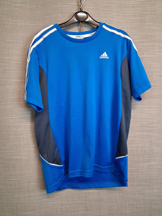 Adidas Boys Blue Short Sleeve T-Shirt Age 13-14 Years