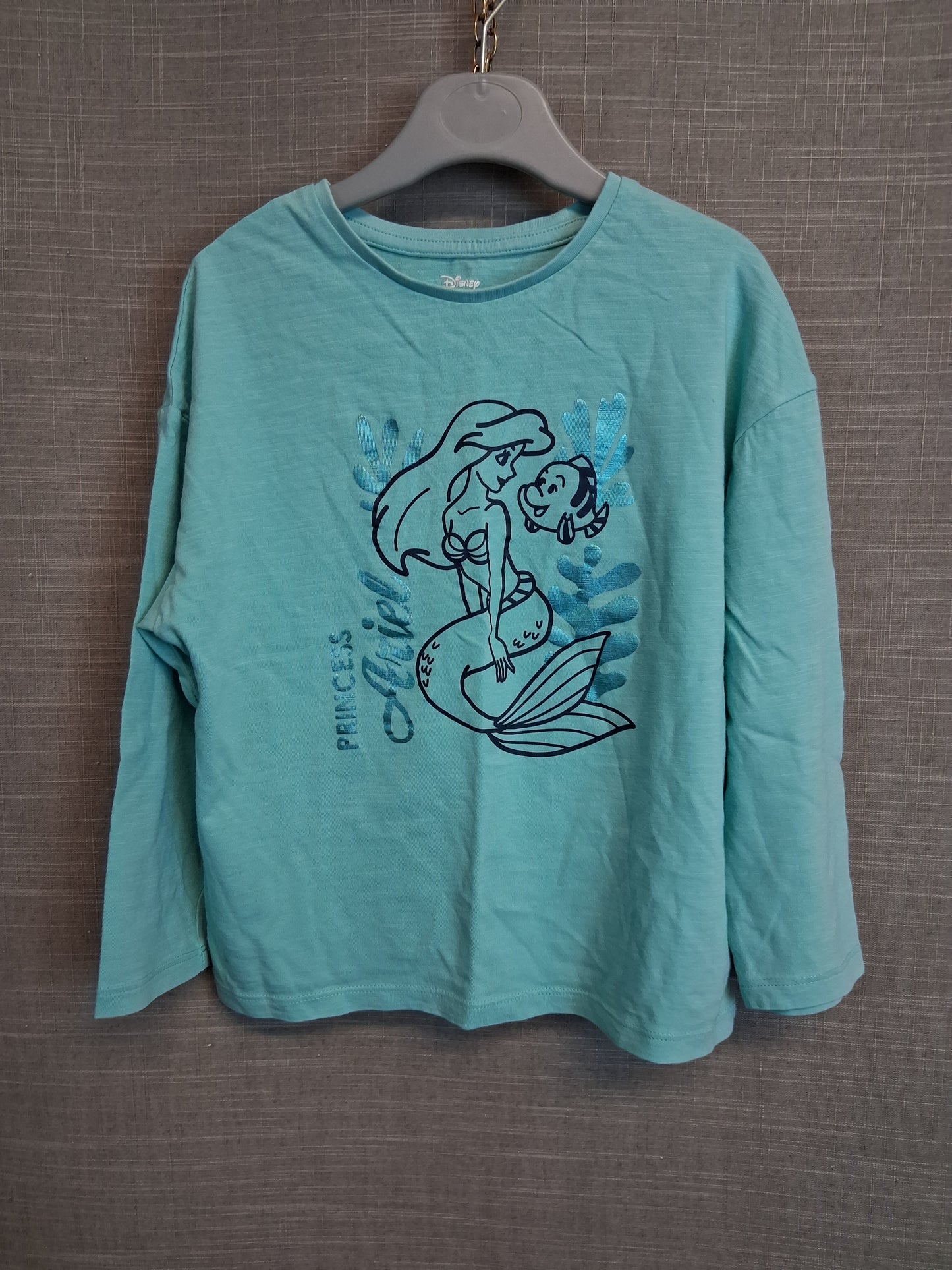 Marks & Spencer Ariel Blue Long Sleeve T-Shirt Age 5-6 Years