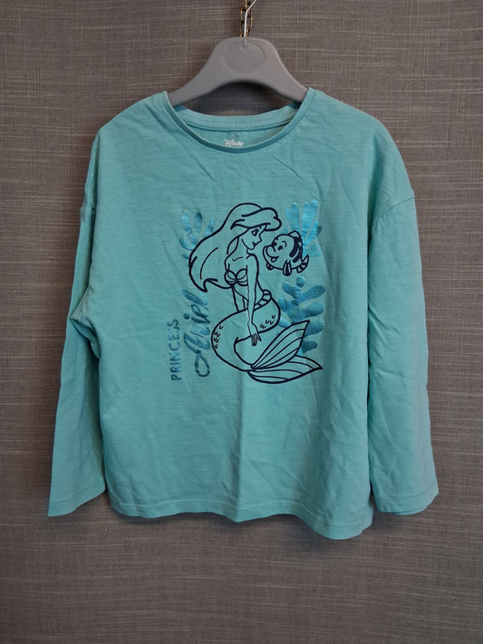 Marks & Spencer Ariel Blue Long Sleeve T-Shirt Age 5-6 Years