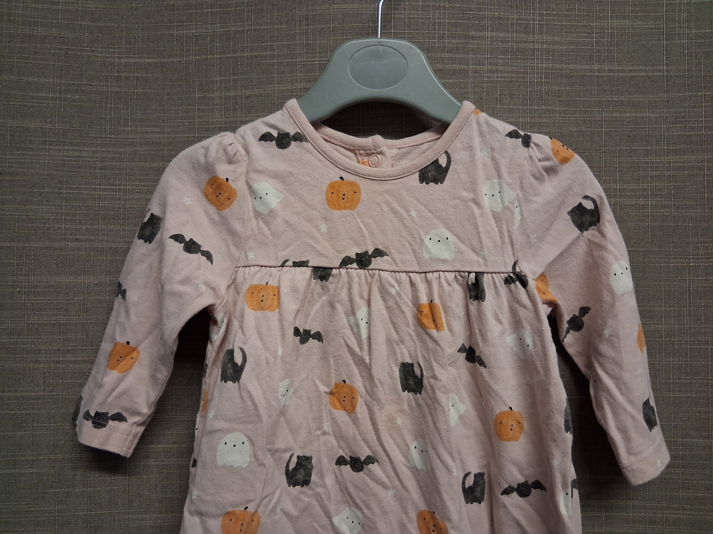 George Girls Halloween Pink Jersey A Line Dress Age 6-9 Months