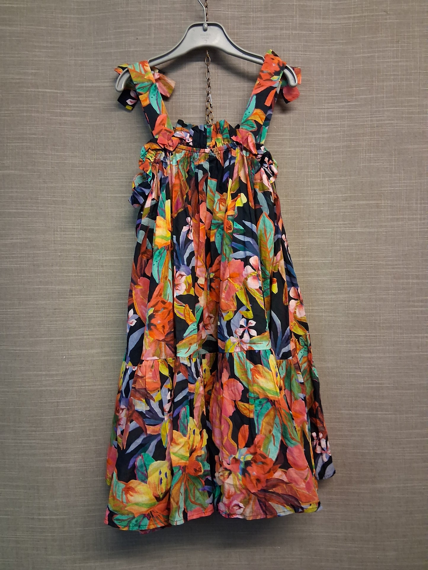 Next Girls Multicolour Floral Sleeveless A Line Dress Age 6 Years