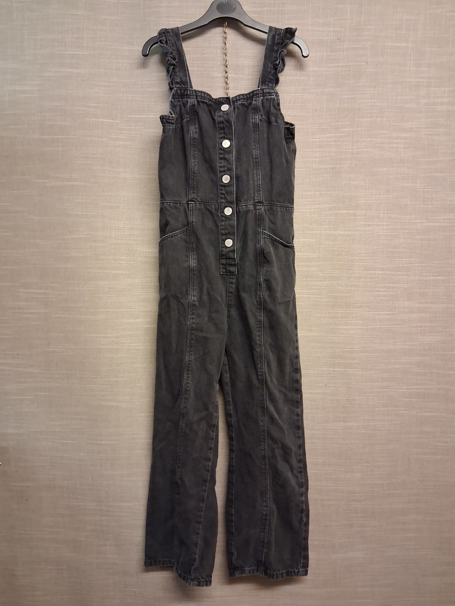 Next Girls Black Denim Dungarees Age 11 Years
