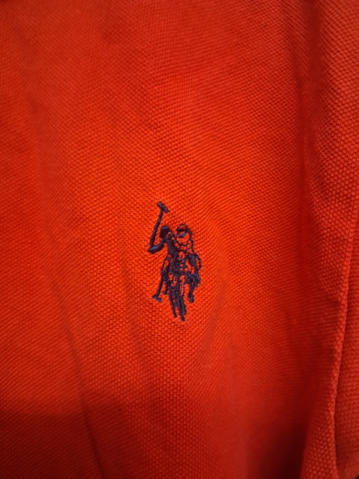 US Polo Assn Boys Red Polo T-Shirt Short Sleeve Age 8 Years