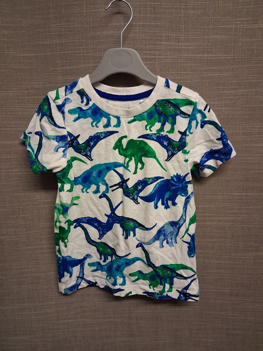 Nutmeg Boys Dinosaur Theme T-Shirt Age 3-4 Years Short Sleeve