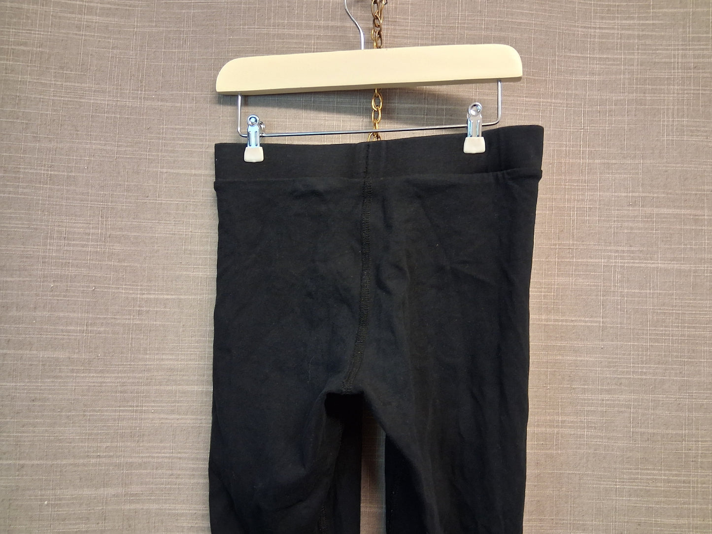 Marks and Spencer Girls Black Leggings Jersey Age 6-7 Years