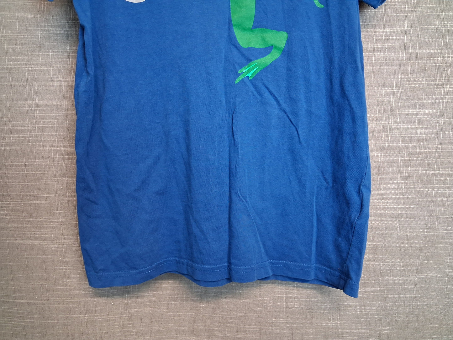 Mini Boden Boys Blue T-Shirt Short Sleeve Frog Theme Age 9-10 Years