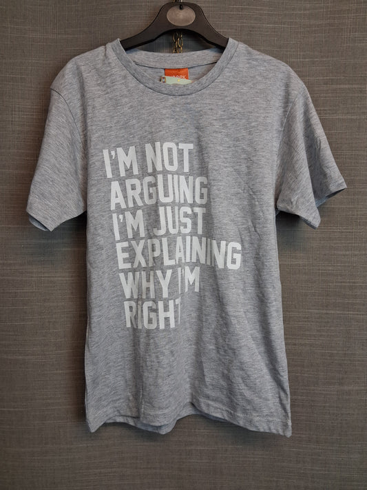 Hot Scamp Boys Grey T-Shirt Age 9-10 Years New