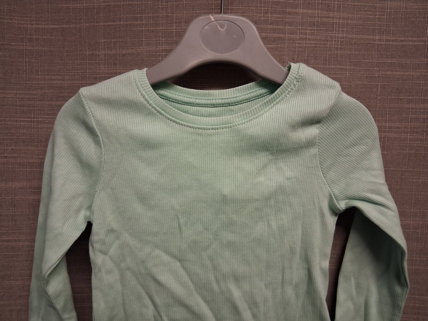 Primark Green Ribbed Long Sleeve T-Shirt Age 12-18 Months New