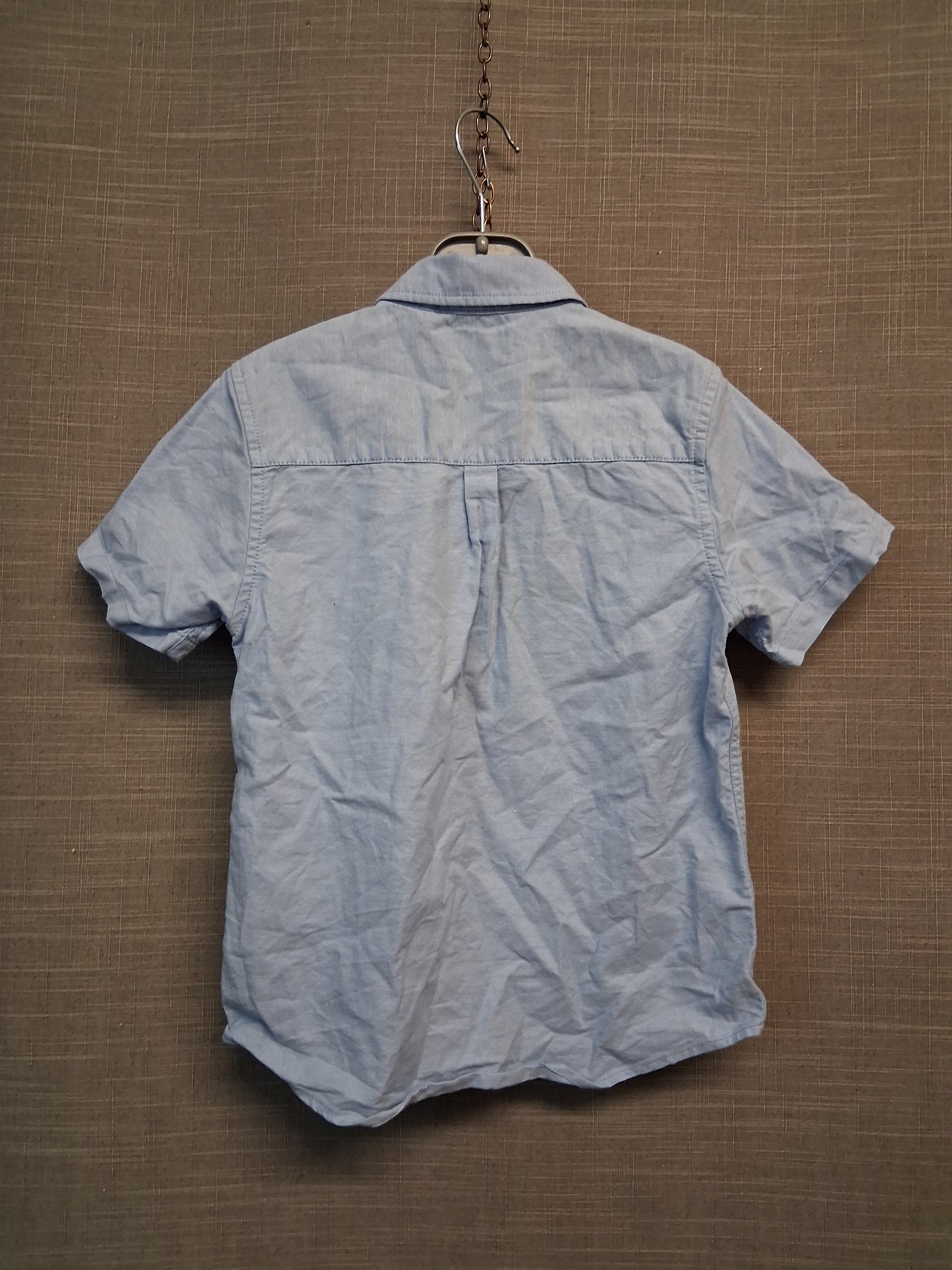 Next Boys Chambray Blue Shirt Short Sleeve Age 5-6 Years