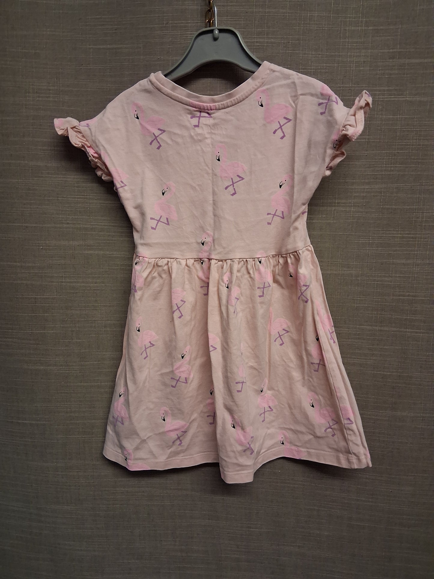 Marks & Spencer Pink Flamingo T-Shirt Dress Age 4-5 Years