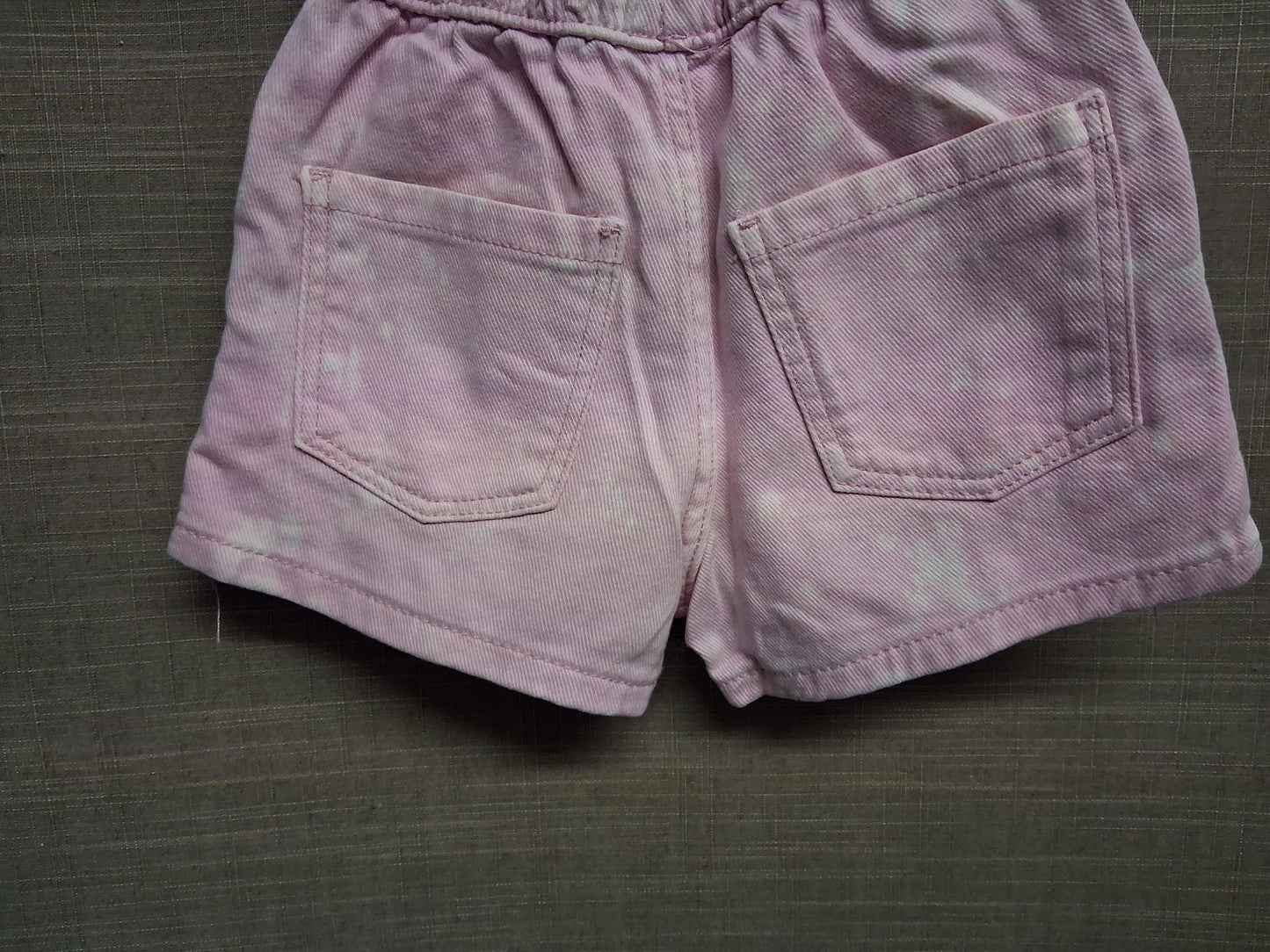 Primark Tie Waist Shorts Pink Denim Shorts Age 18-24 Months