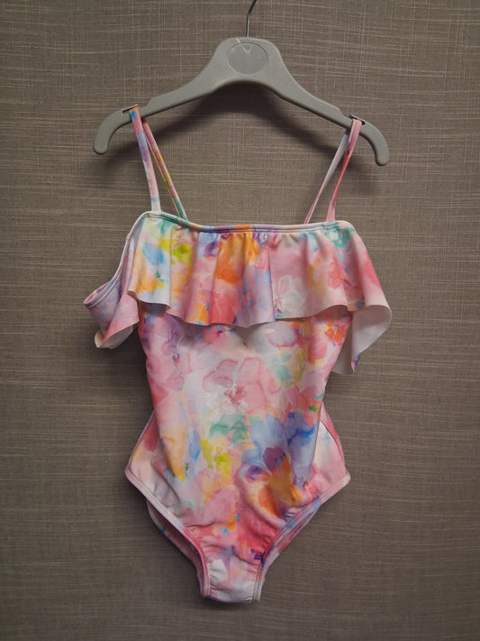 Cat & Jacks Girls Cold Shoulder Swimsuit One Piece Age 8 Years