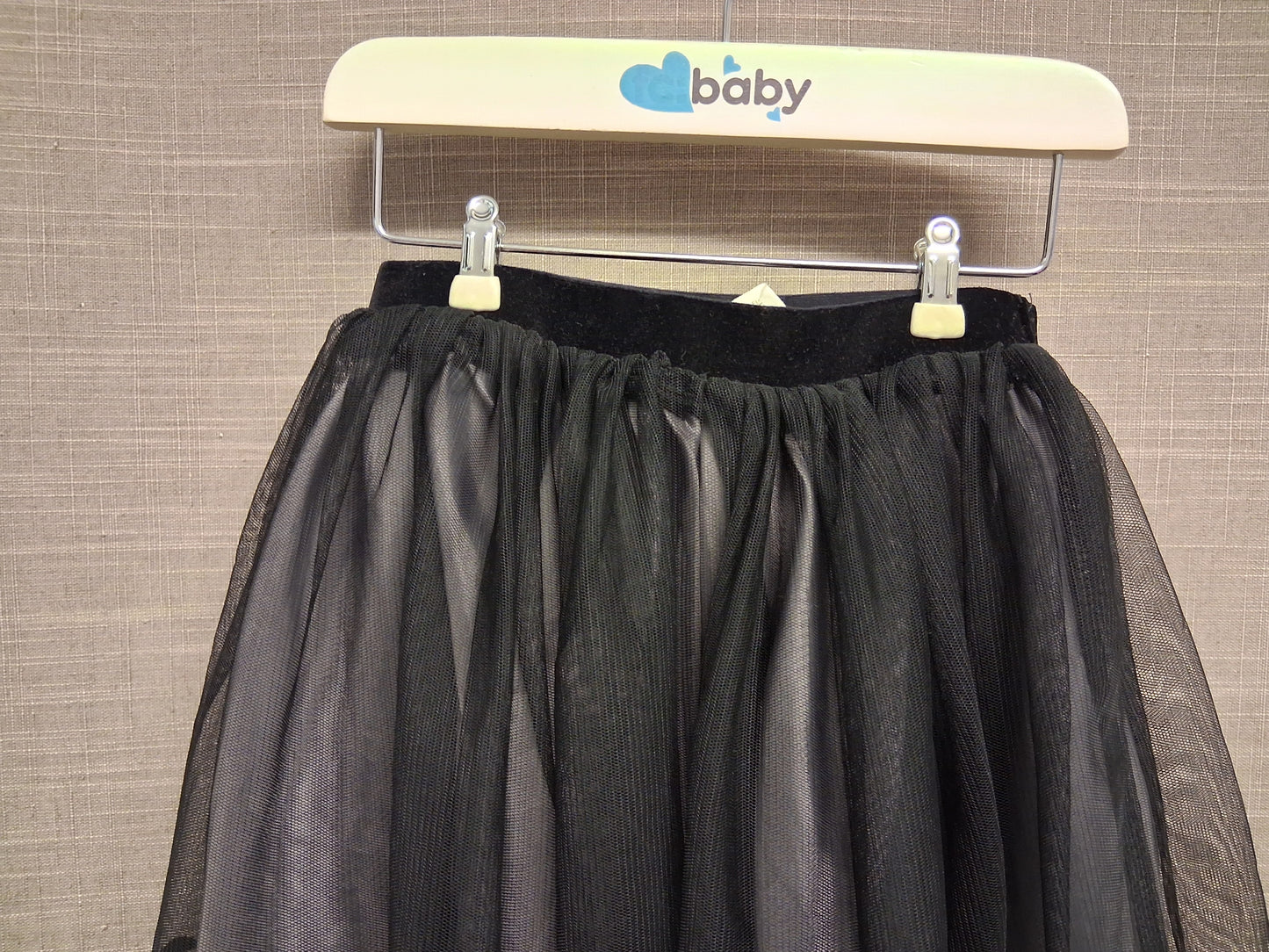 H&M Girls Halloween Bat Black Mesh Layered Skirt Age 9-10 Years