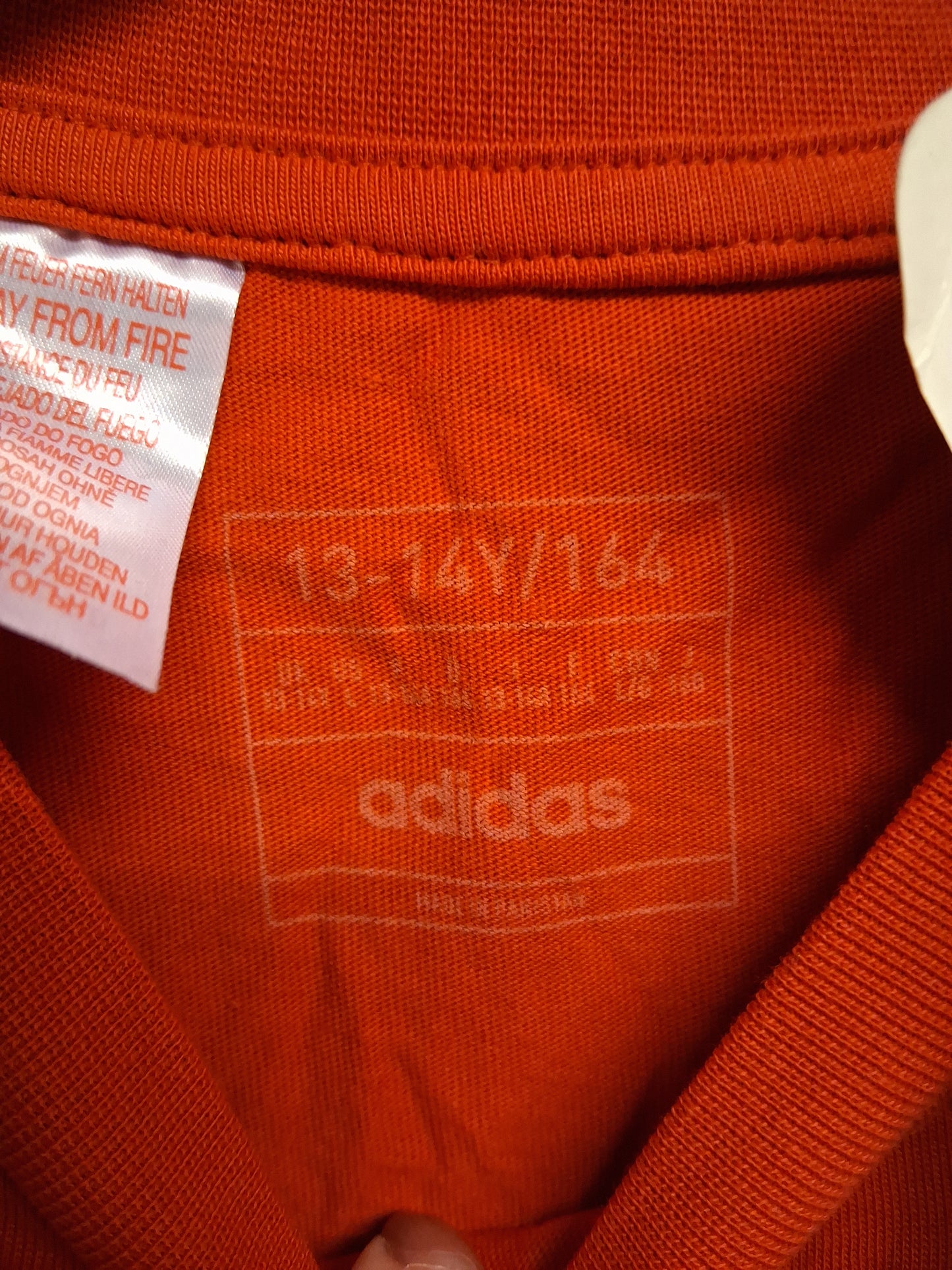 Adidas Boys Red Short Sleeve T-Shirt Age 13-14 Years New