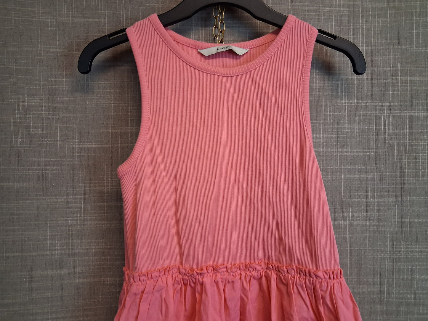 George Girls A Line Pink Sleeveless Age 8-9 Years