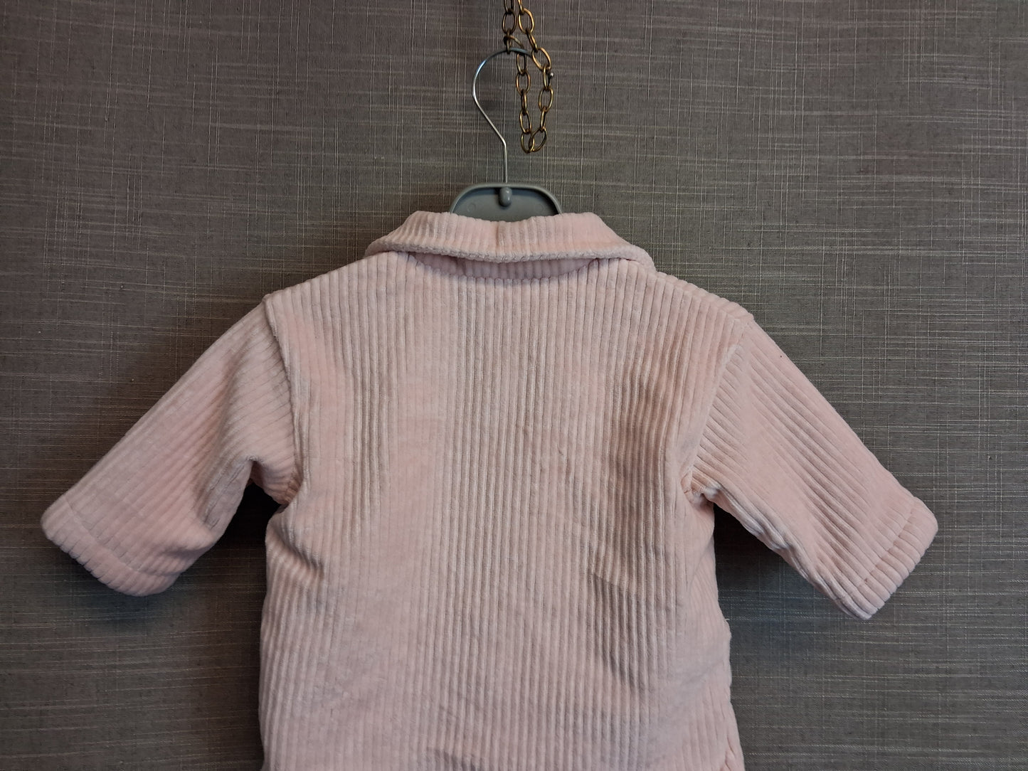 Nutmeg Girls Shacket Pink Shearling Lined Age 0-3 Months
