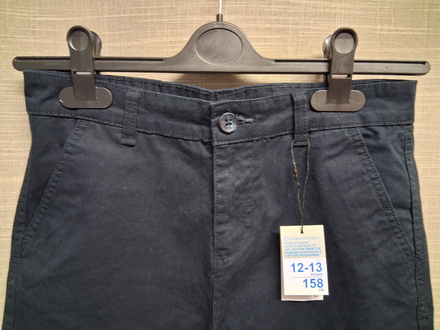 Primark Boys Blue Chino Short Age 12-13 Years New