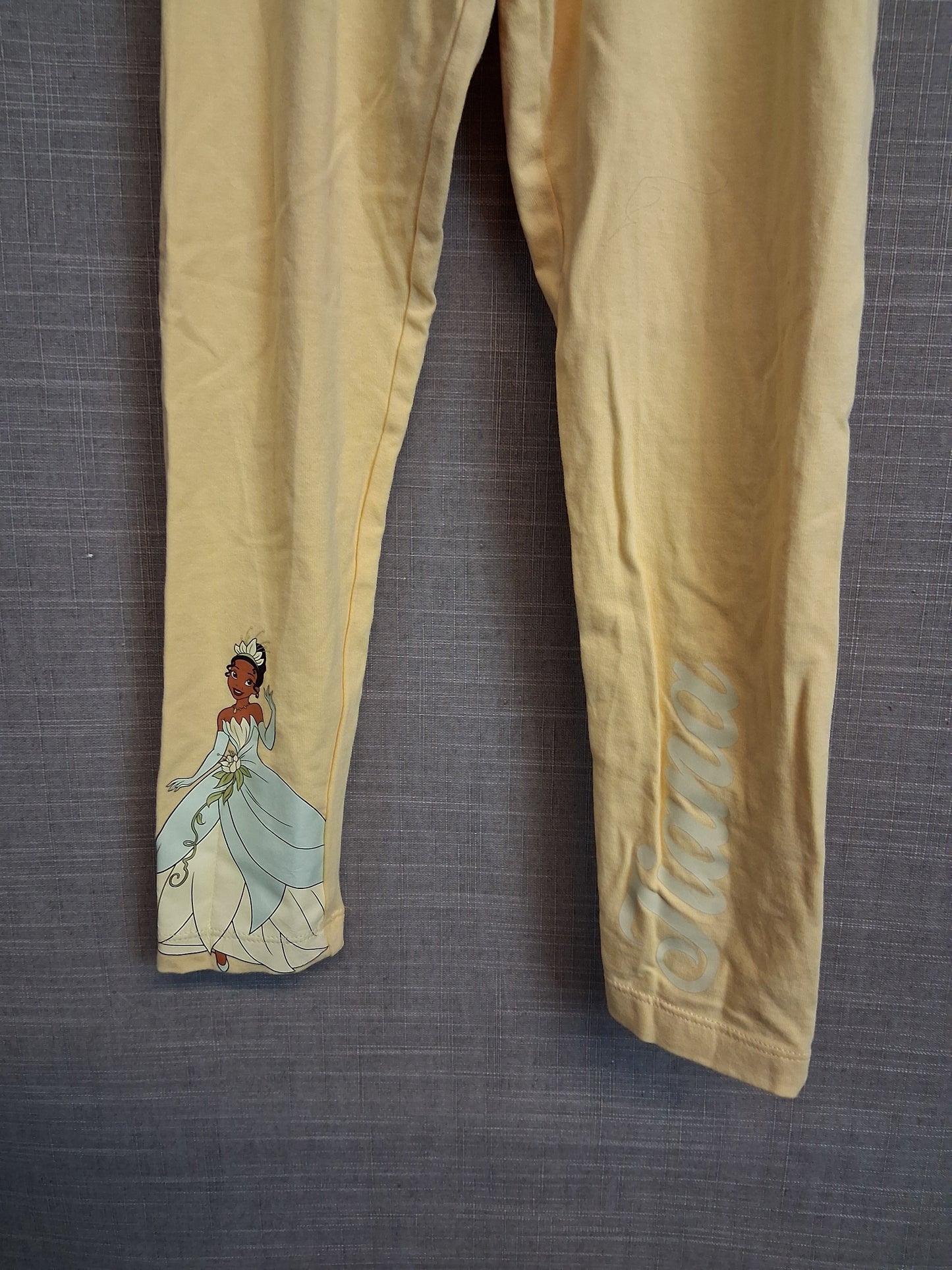 Marks & Spencer Girls Tiana Princess and the Frog Leggings Yellow Age 5-6 Years