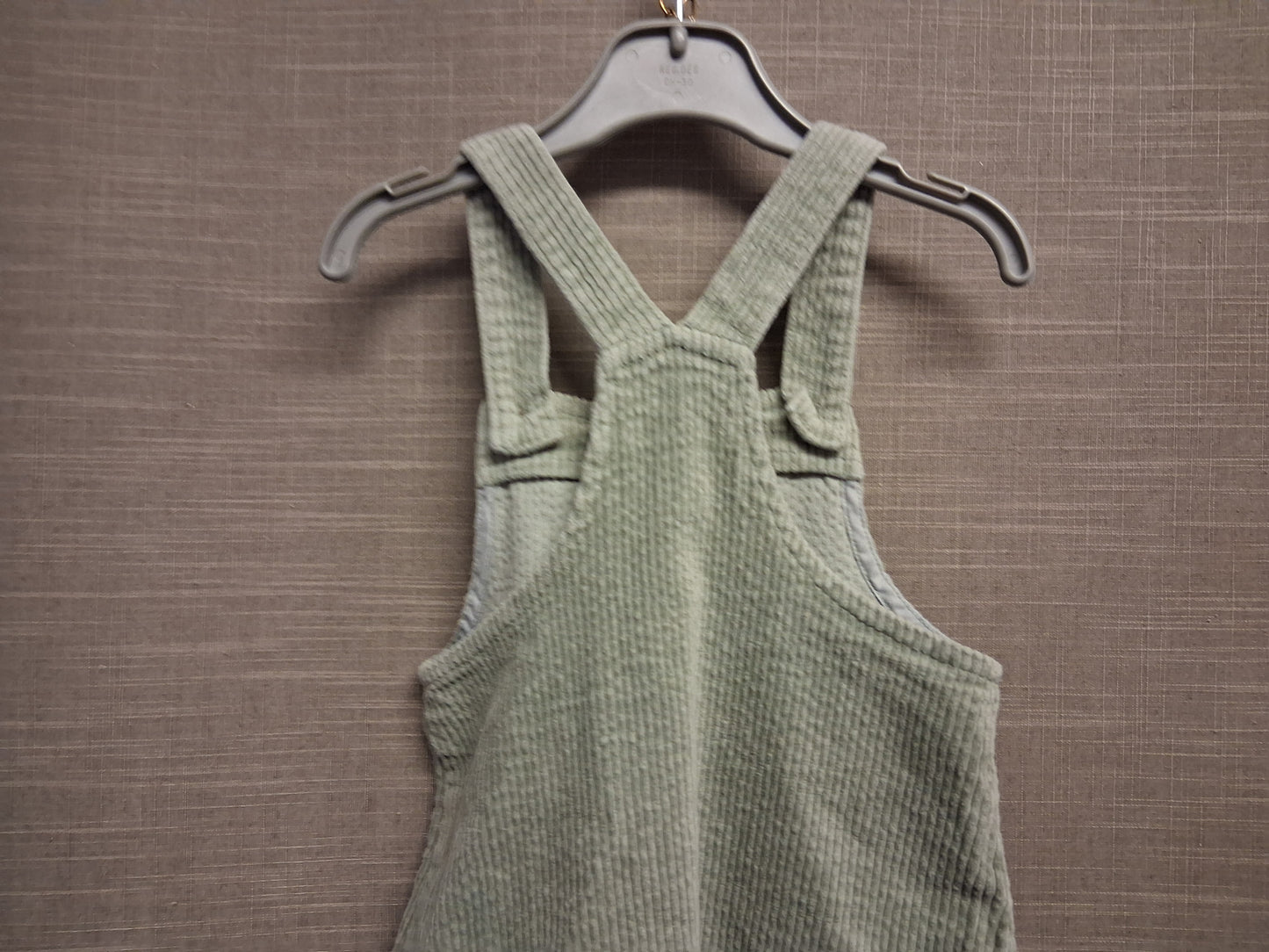 Next Girls Sage Green Corduroy Pinafore Dress Age 2-3 Years