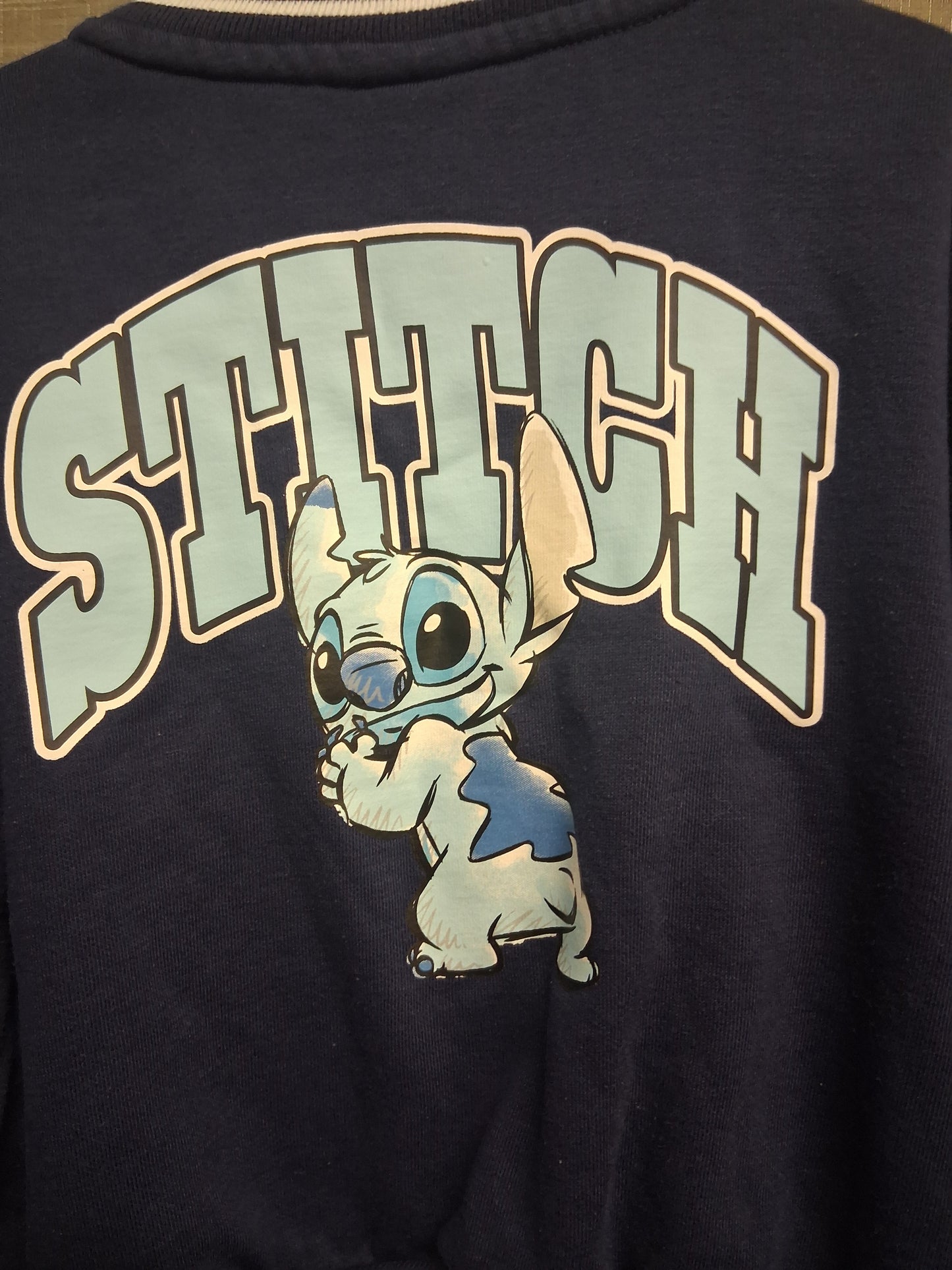 Primark Disney Girls Stitch Varisty Style Jacket Age 7-8 Years