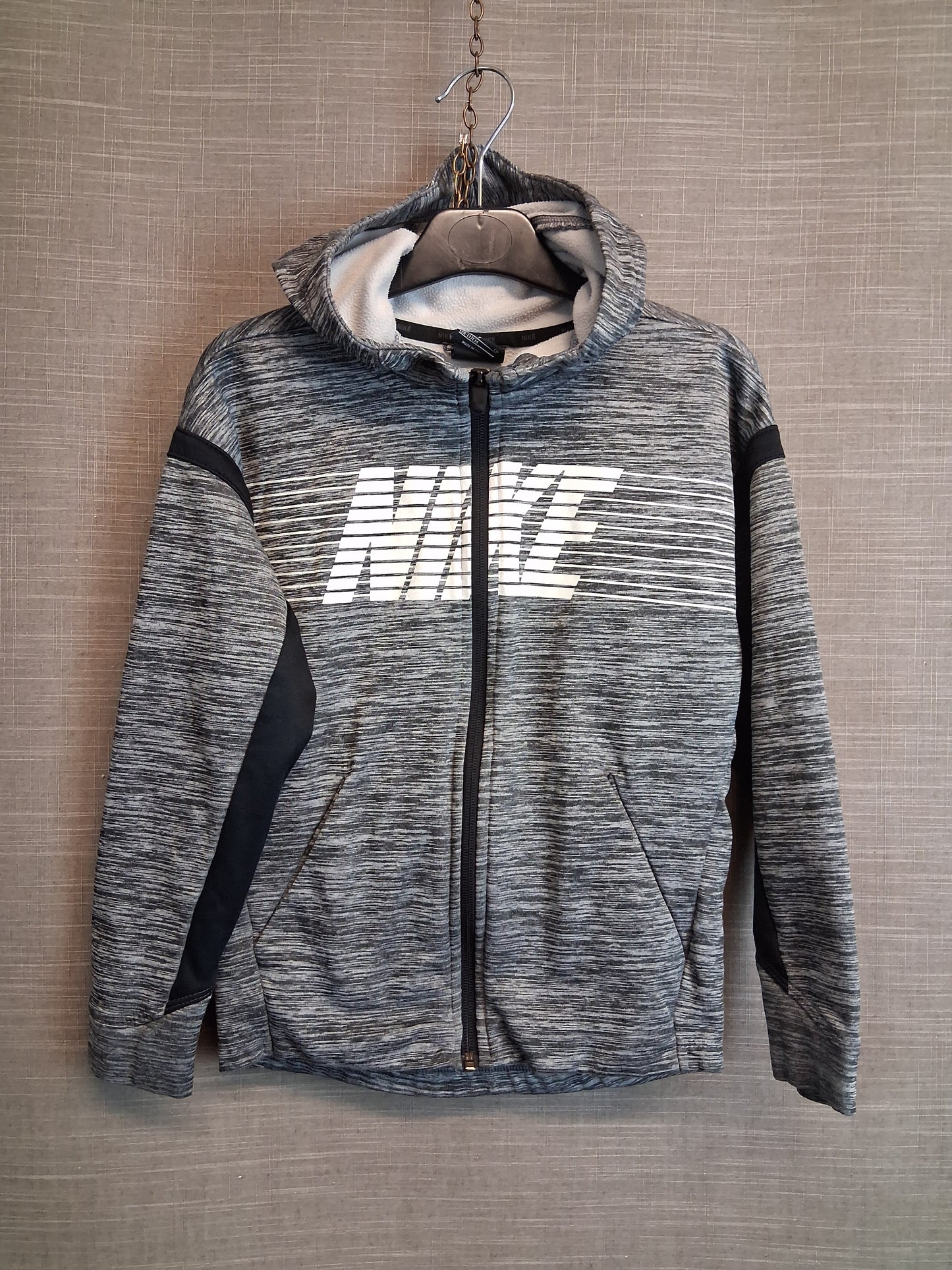 Nike Boys Full Zip Jersey Track Jacket Age 7-8 Years