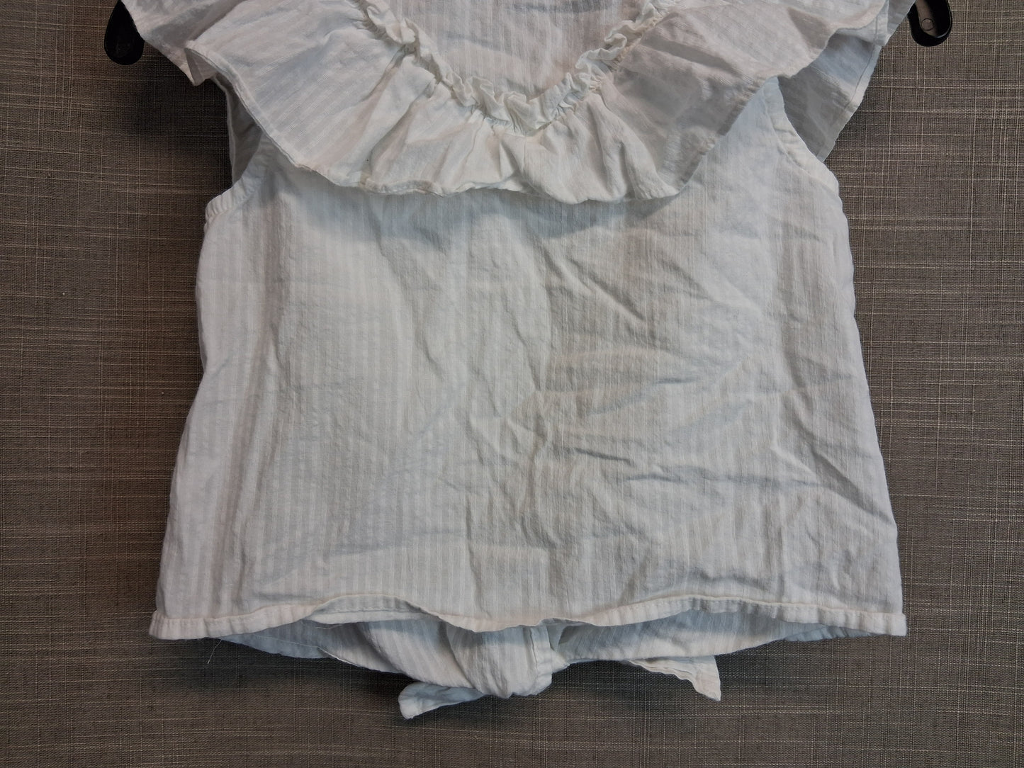 Next Girls White Sleeveless Blouse Tie Front Age 3 Years