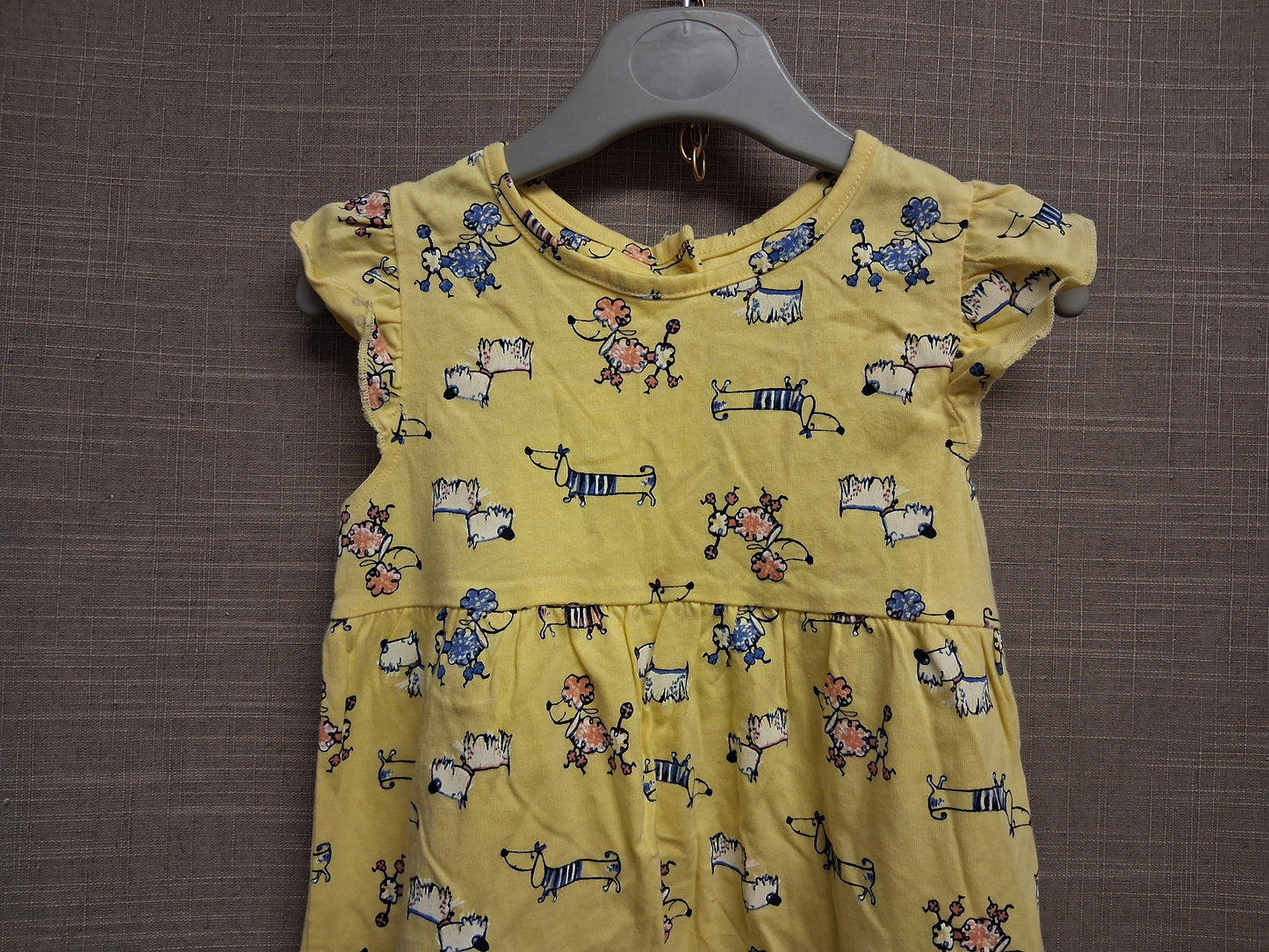 Nutmeg Girls Romper Yellow Dog Theme Age 2-3 Years
