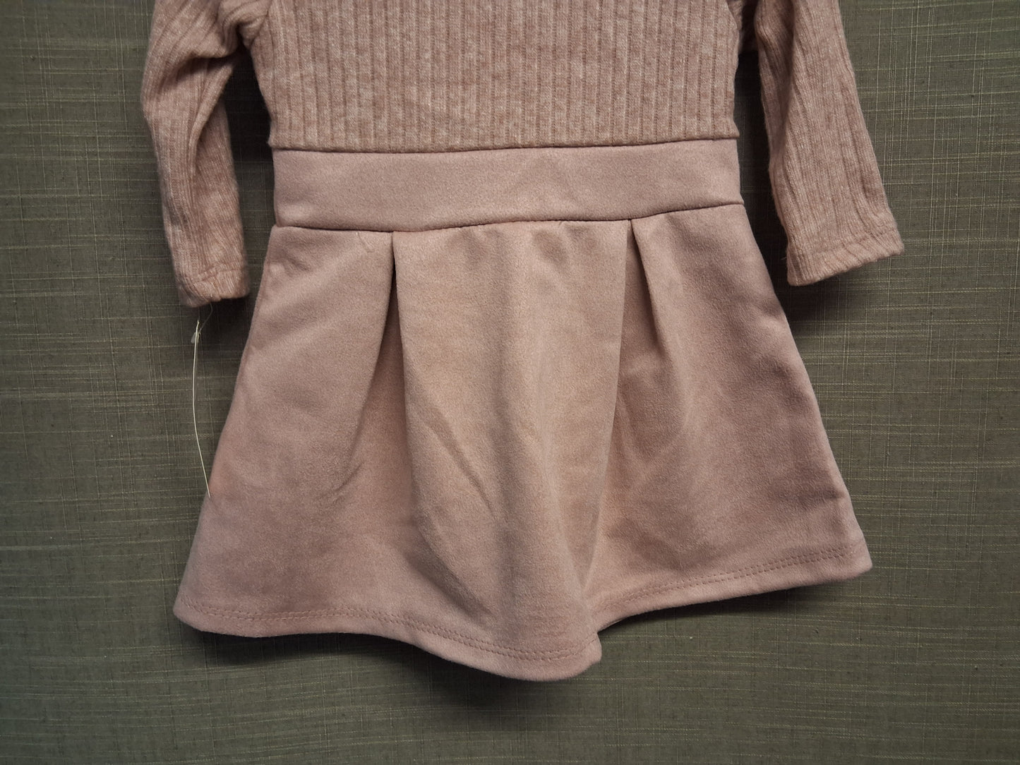 Italy Moda Girls Dusky Pink Long Sleeve A Line Dress Age 12 Month New