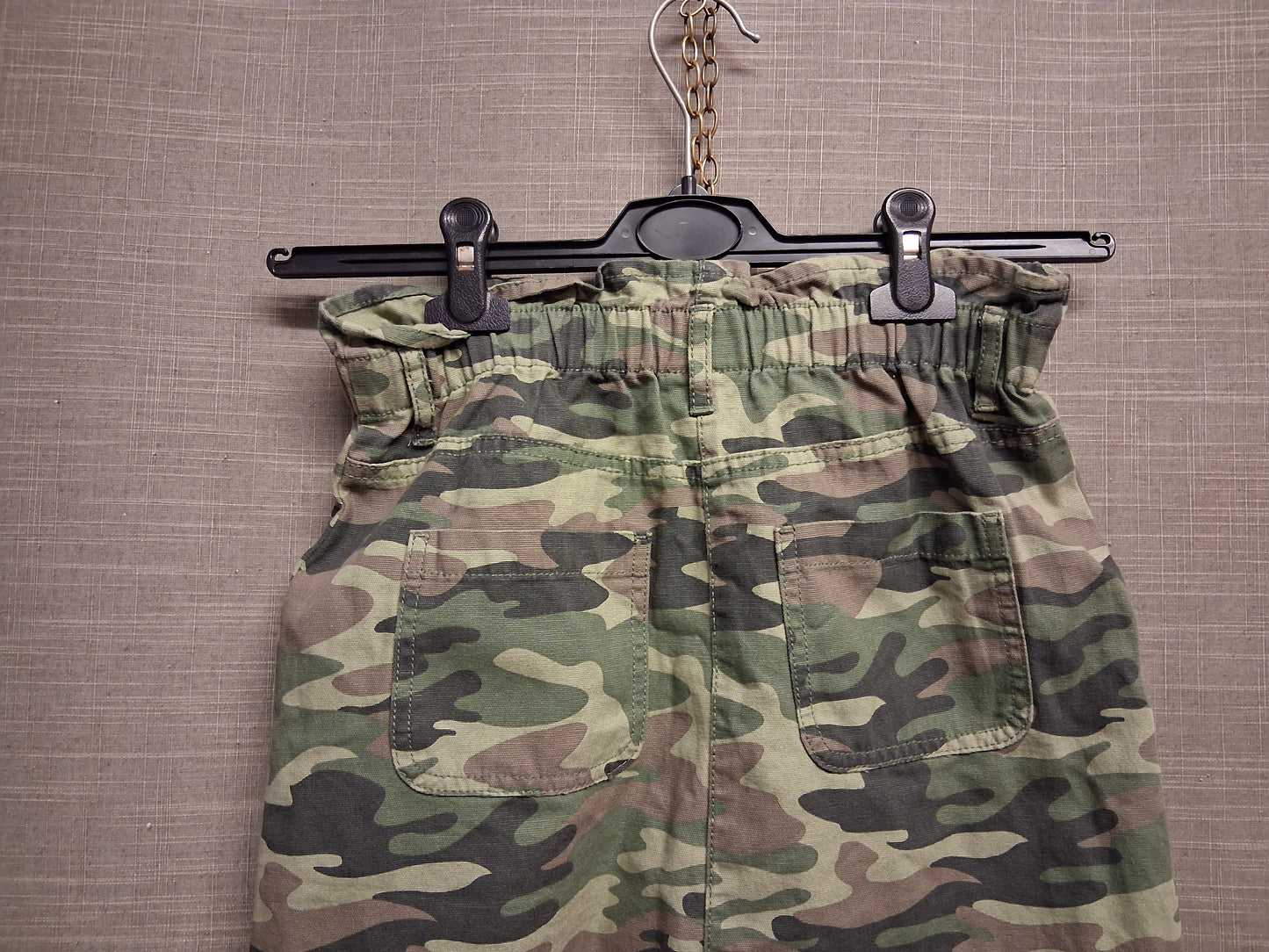 Matalan Girls Camouflage Denim Skirt Elastic Waist Age 12 Years