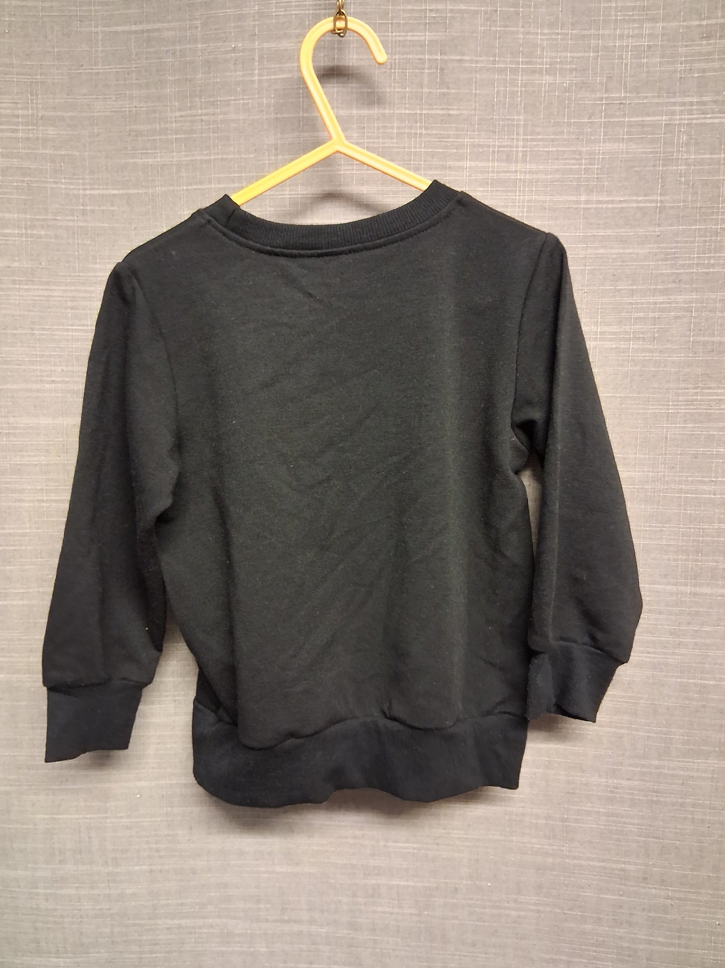 Shein Girls Halloween Black Sweater Hey Boo Age 2-3 Years