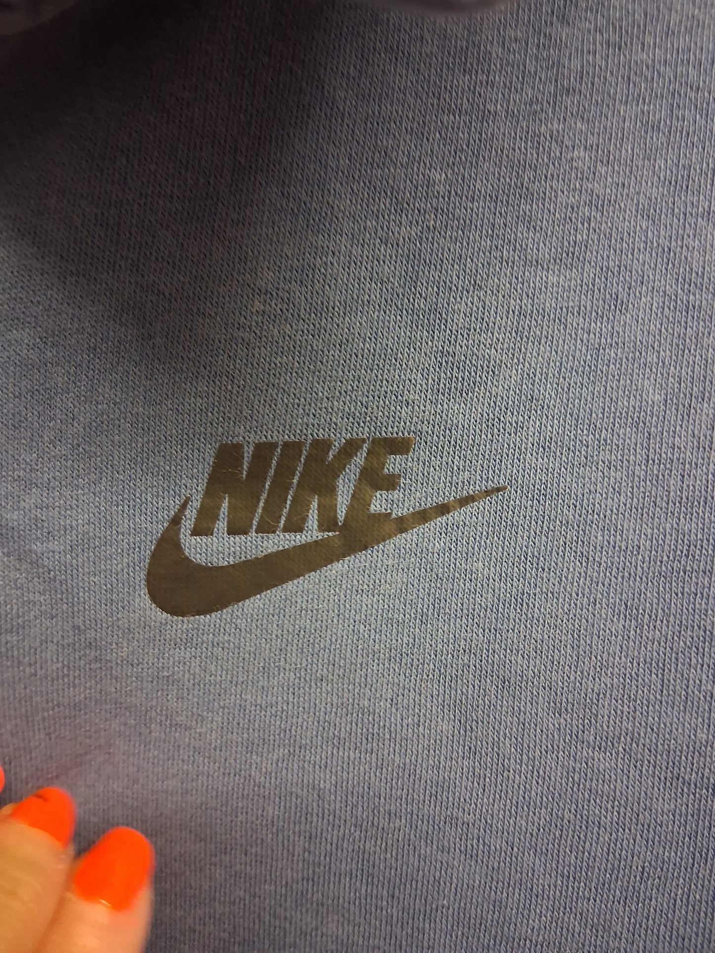 Nike Boys Dark Blue Hoodie Large Print on Back Jersey Age 11-13 Years