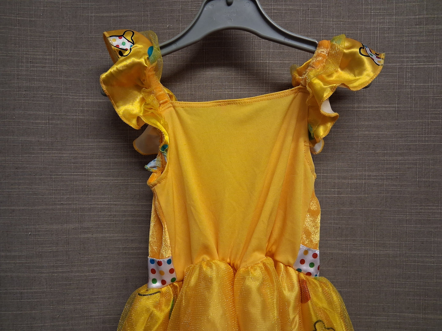 George Girls "Pudsey" Children in Need Yellow Fancy Dress Costume Age 2-3 Years