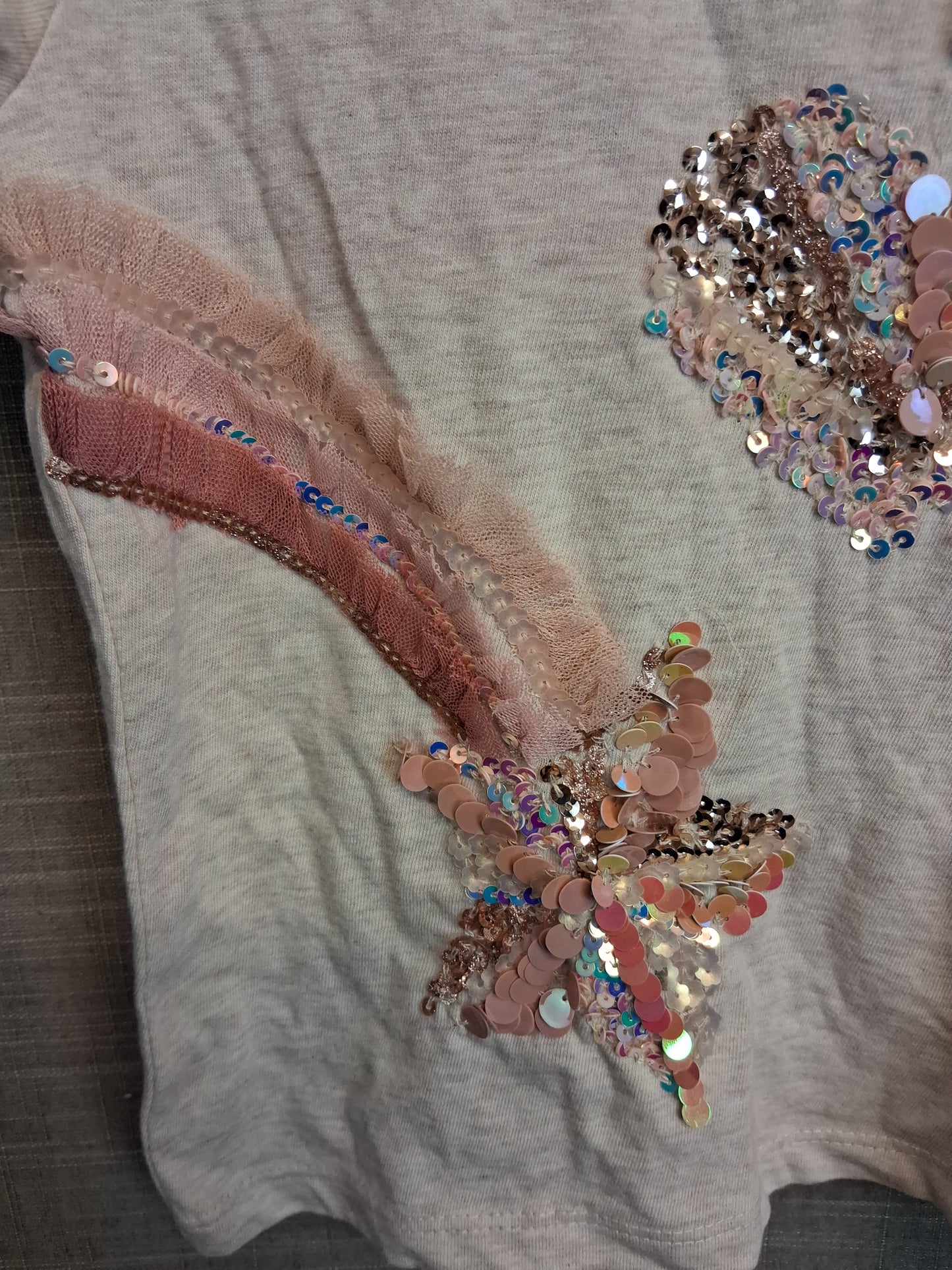 Monsoon Girl Sequin Star T-Shirt Short Sleeve Age 5-6 Years New