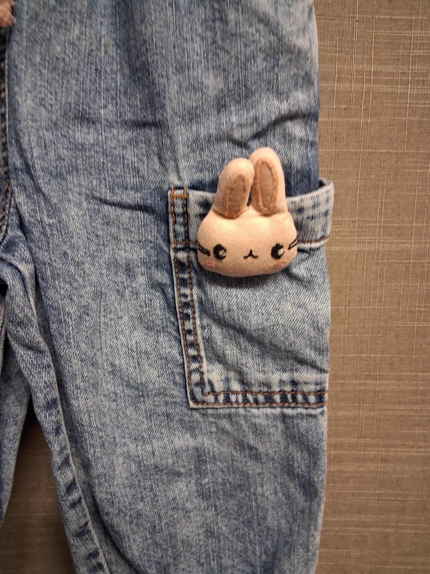 Next Girls Cargo Style Denim Jeans Lightwash Age 12-18 Months