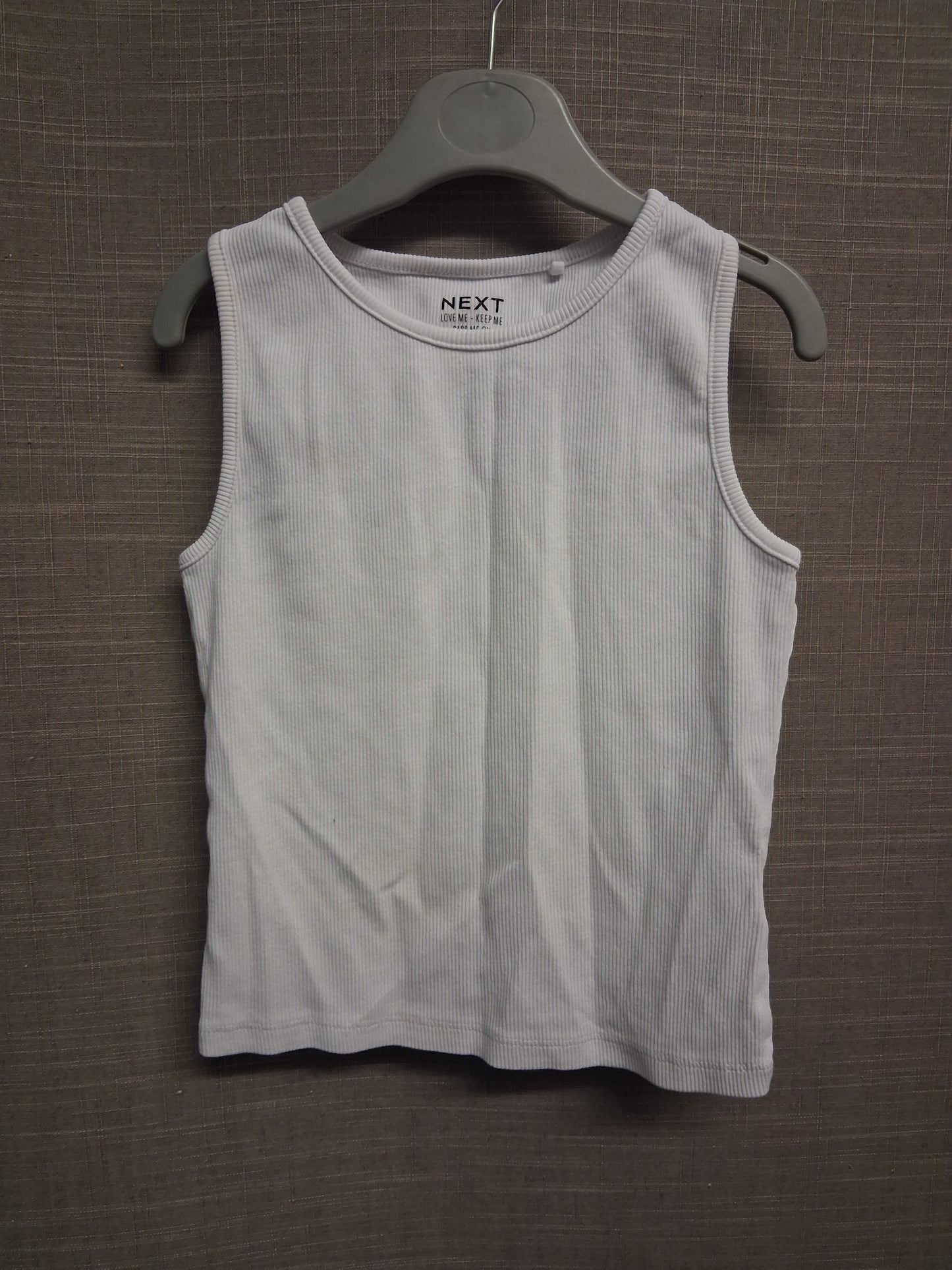 Next White Ribbed Vest Tank Top Age 9 Years