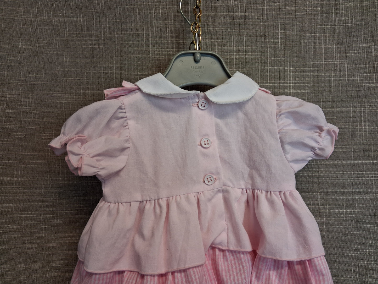 Rock a Bye Baby Tiered Dress Age 6-9 Months Pink Traditional