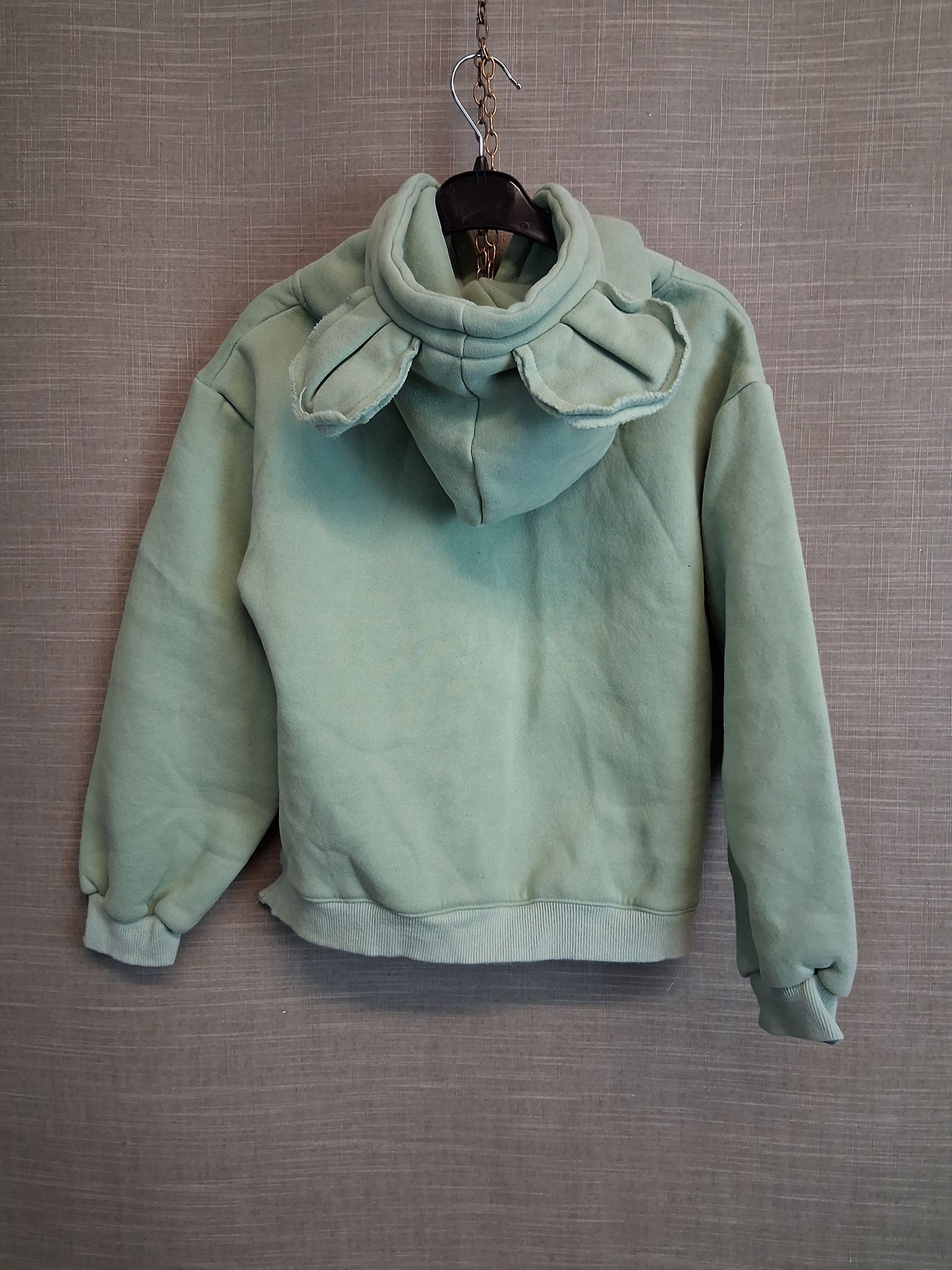My Rocking Kids Girls Green Hoodie Soft Hood with ears Age 11-12 Years