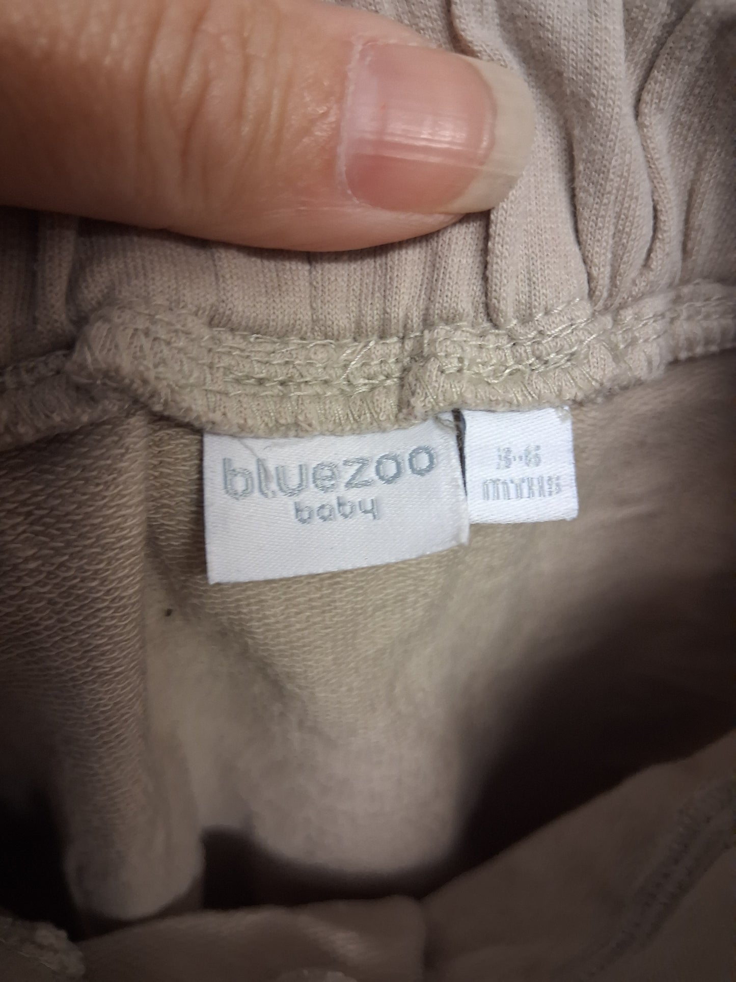 Blue Zoo Boys Grey Beige Animal Pattern Trousers Age 3-6 Months
