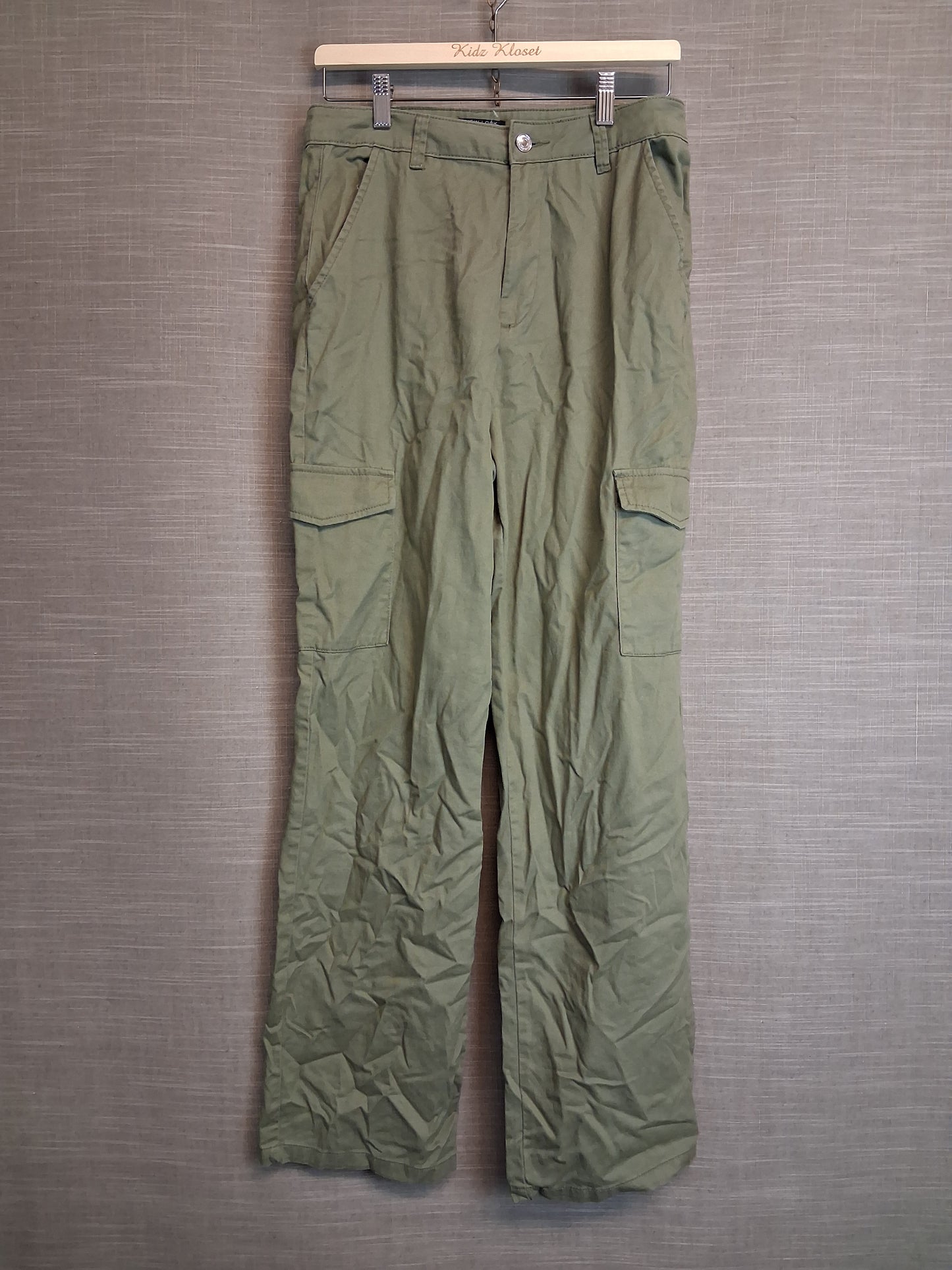 New Look Girls Cargo Trousers Khaki Green Age 15 Years