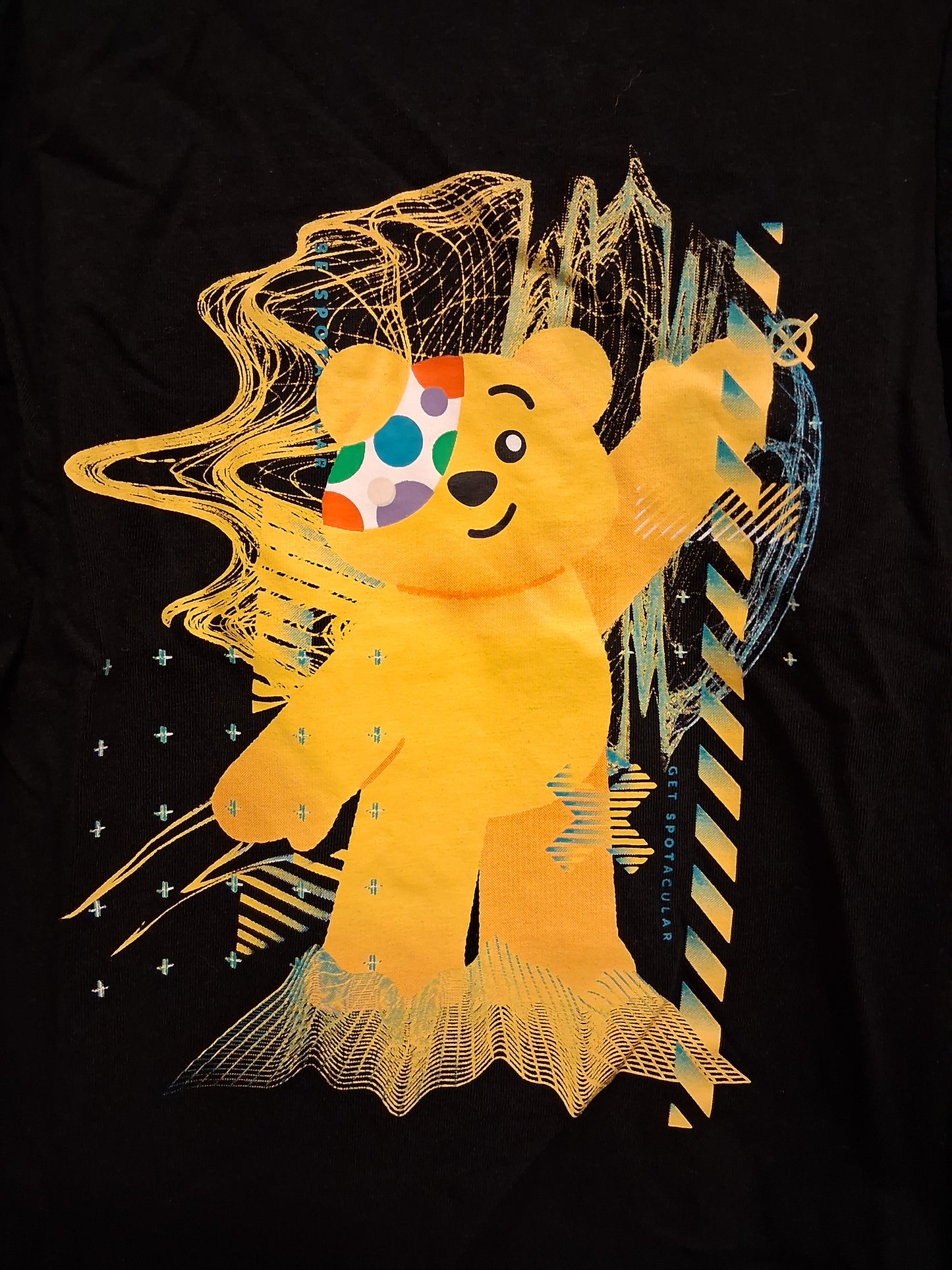 George Boys Black "Pudsey" Children In Need Long Sleeve T-Shirt Age 3-4 Years