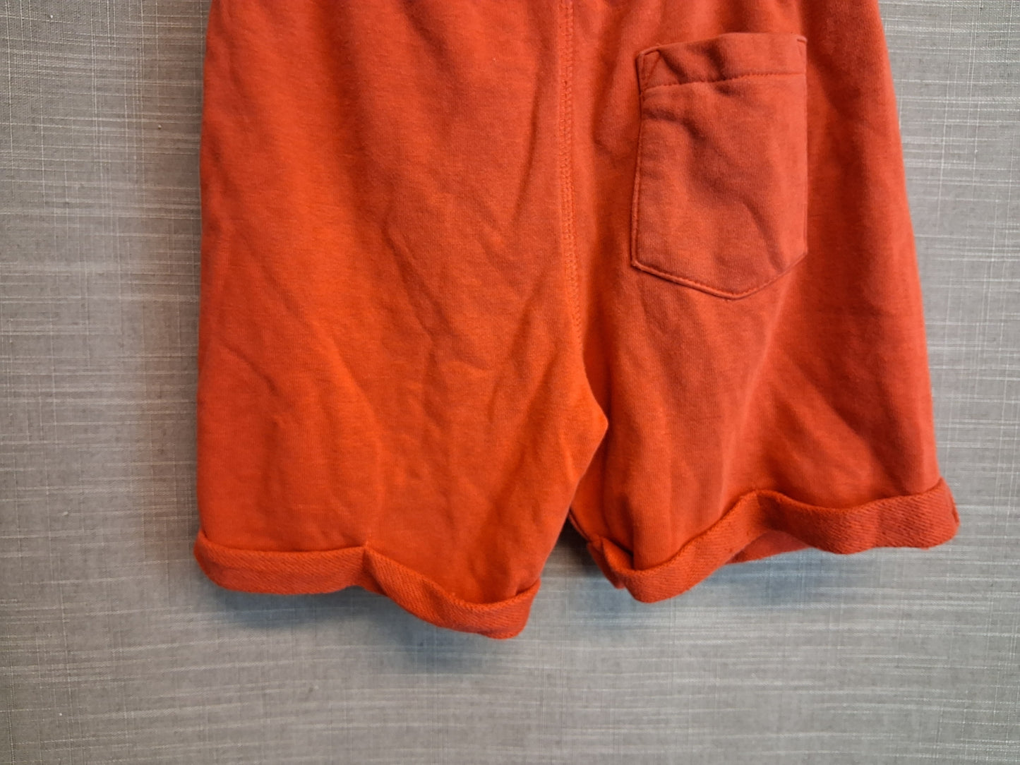 TU Boys Shorts Jersey Style Orange Red Age 5-6 Years