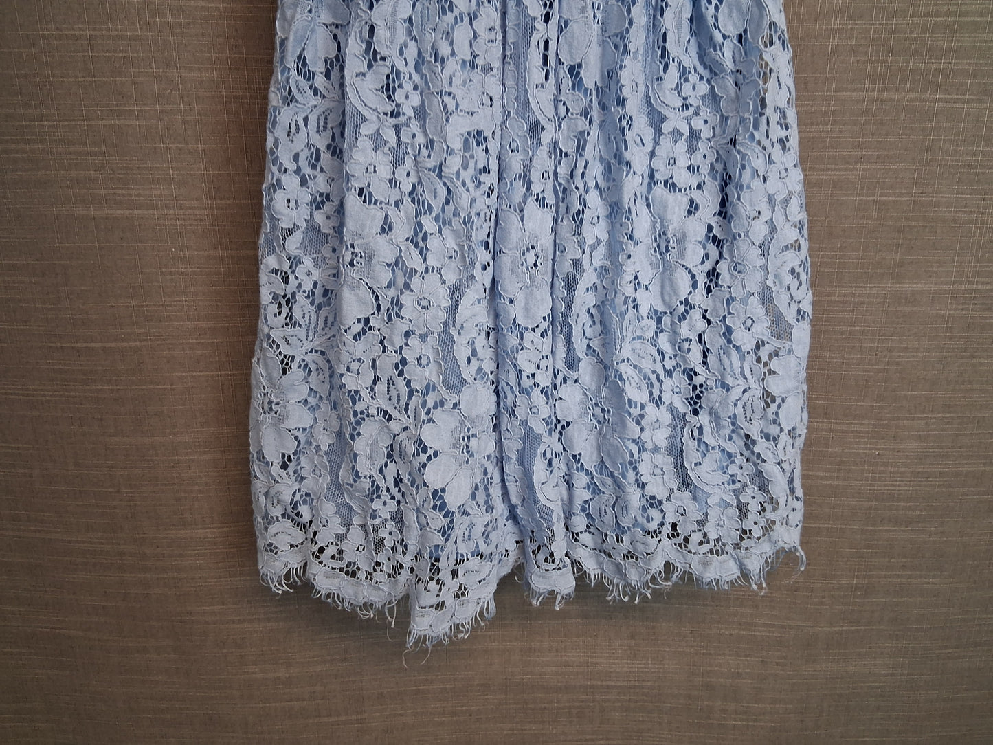 New Look Girls Blue Lace Sleeve Dress Age 13 Years