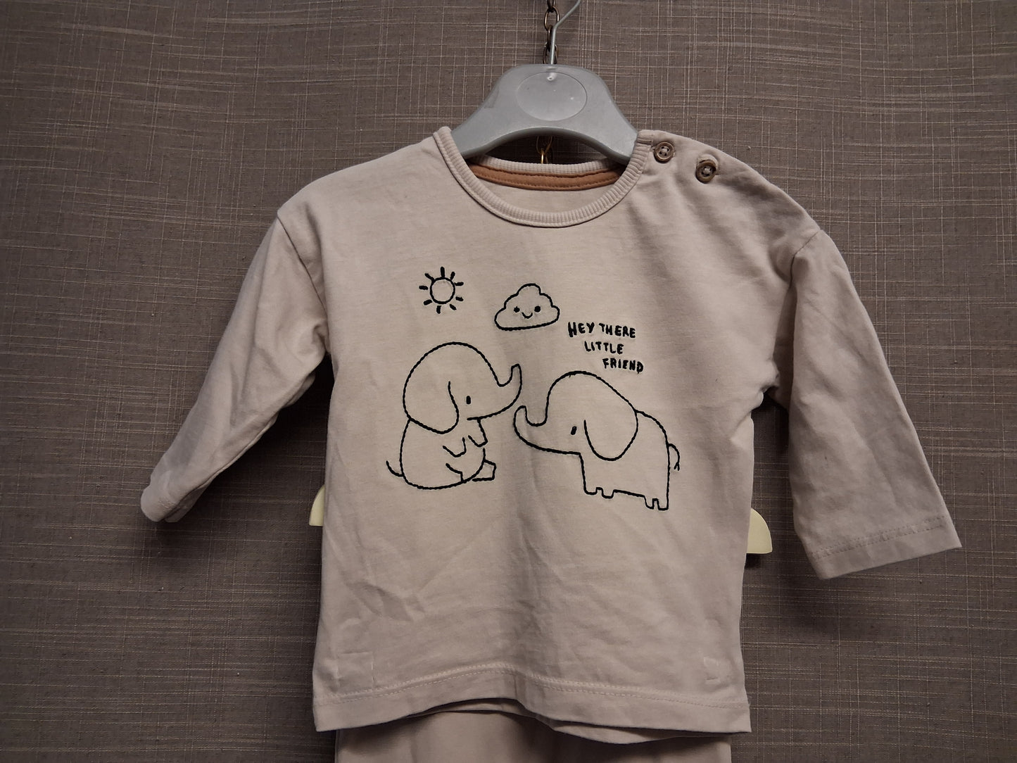 George Boys 2 Piece Outfit Long Sleeve Top with Matching Bottoms Age 3-6 Months