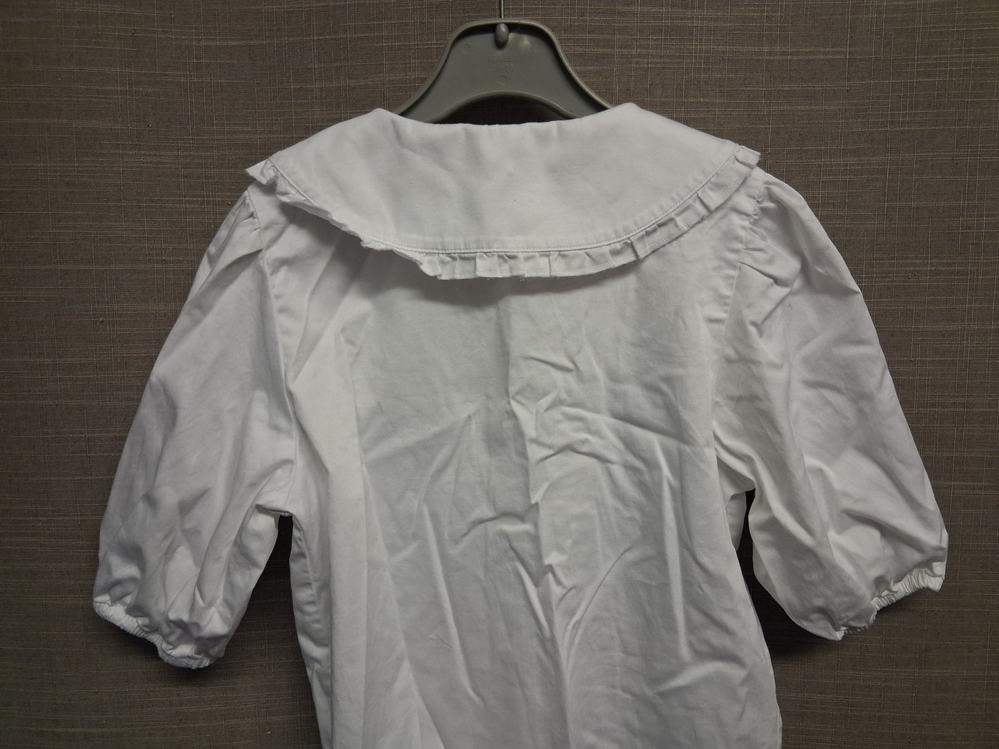 Next Girls White Short Sleeve Peter Pan Collar Blouse Age 10 Years