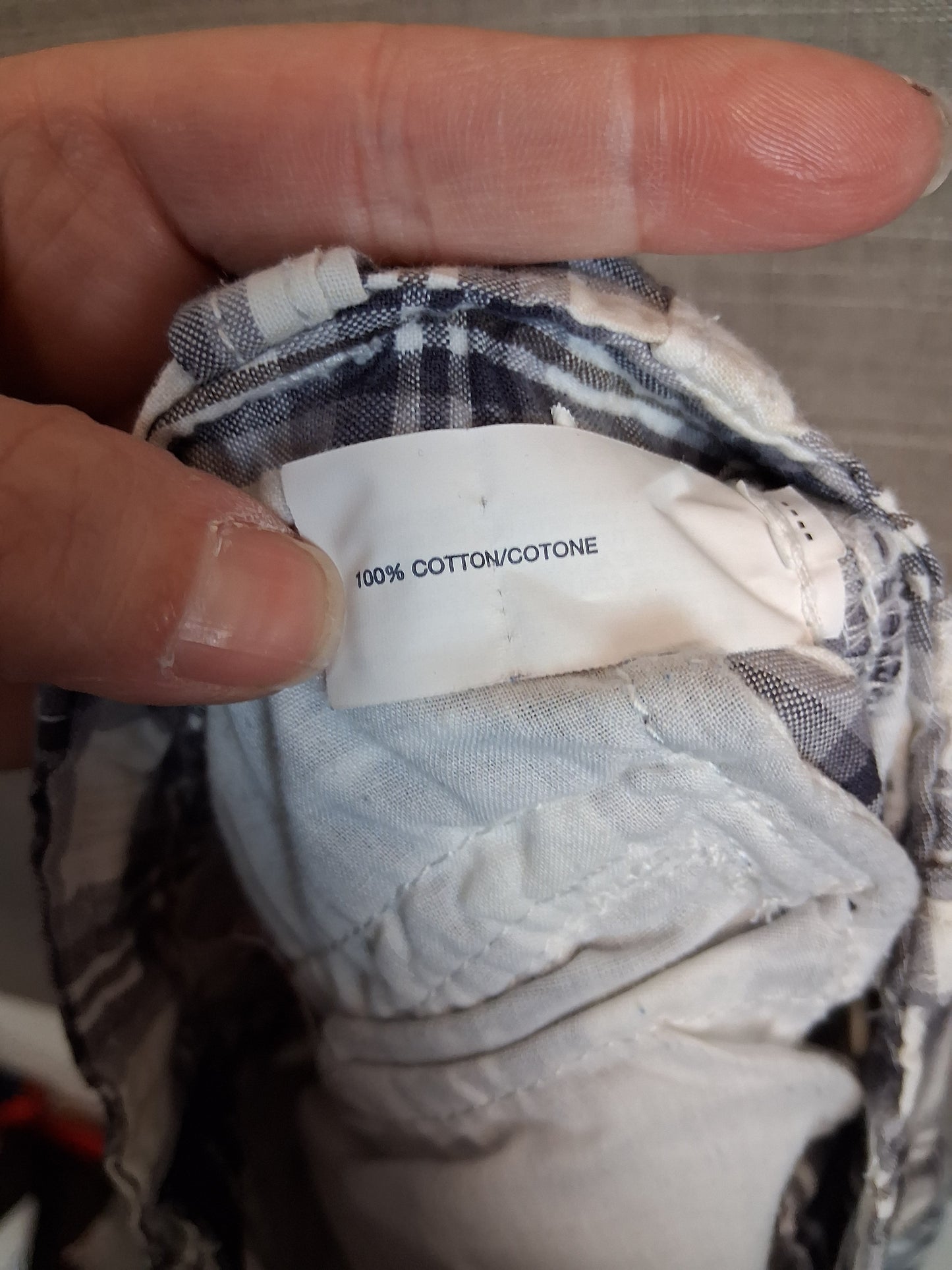 GAP Boys Check Cargo Shorts Multicolour Age 12 Years