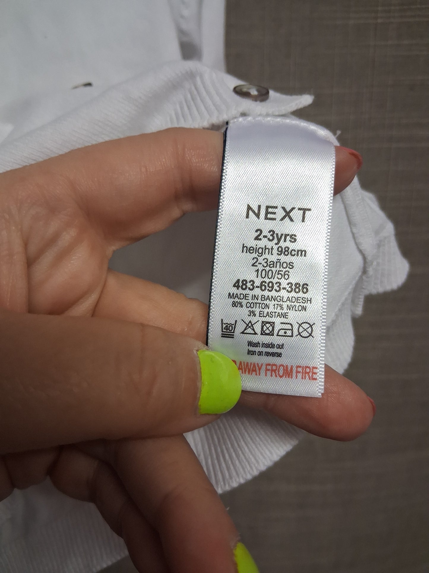 Next Girls White Cardigan Age 2-3 Years