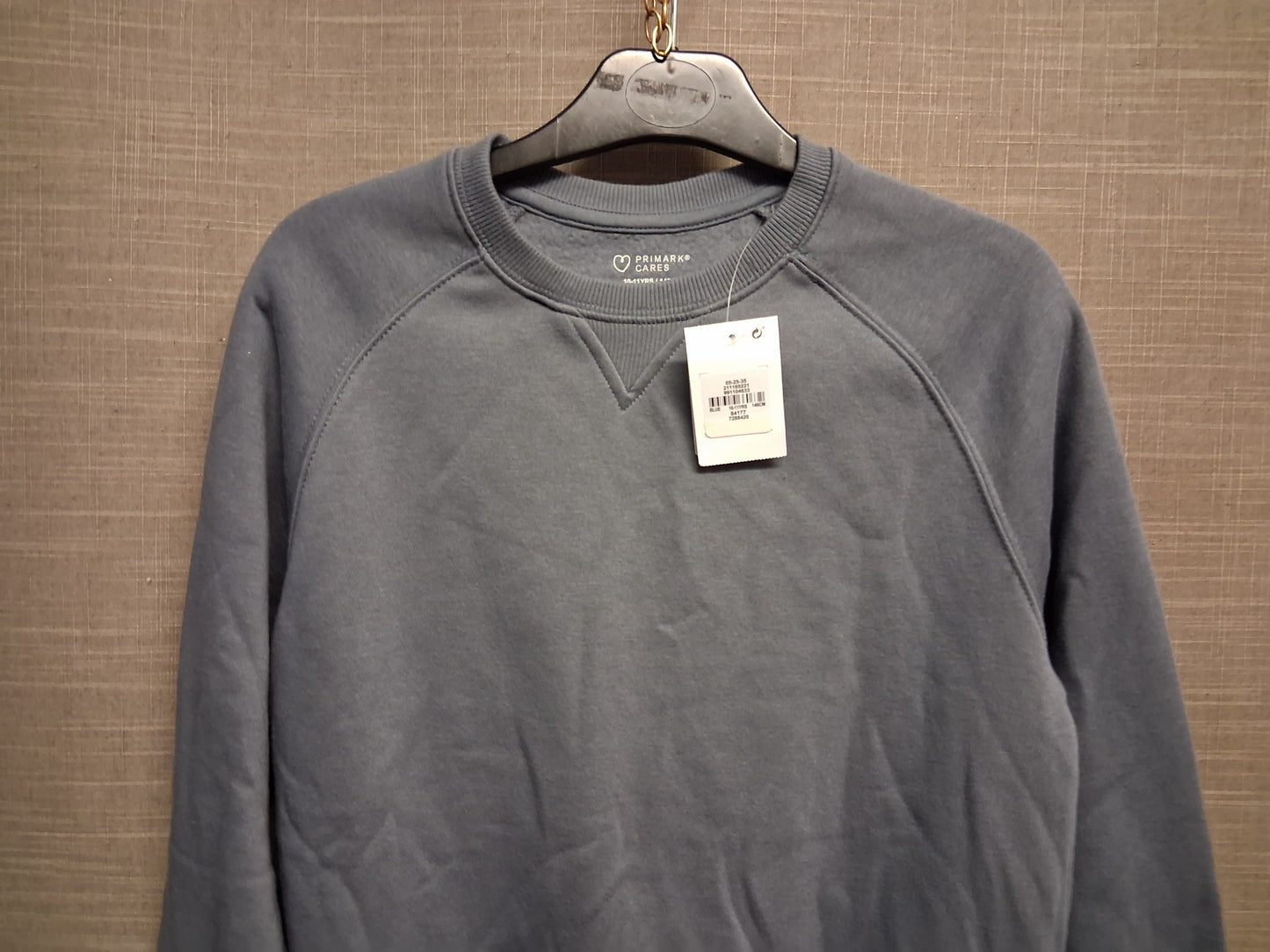 Primark Grey Basic Crew Neck Sweater Age 10-11 Years New