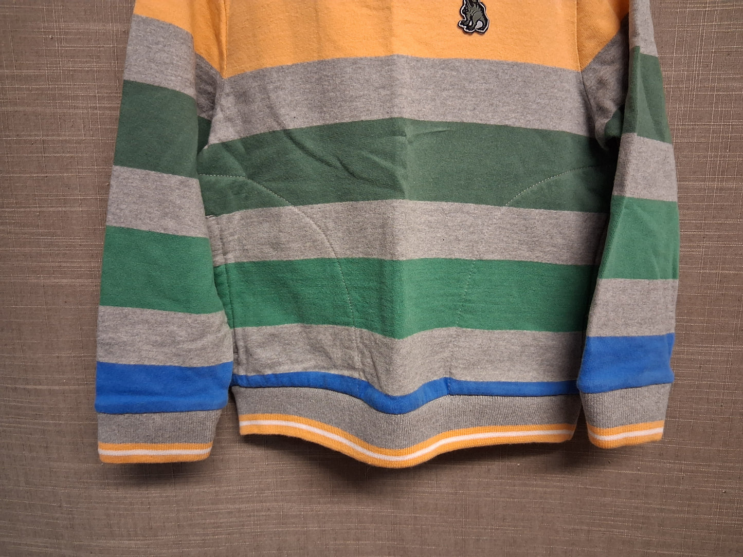 Nutmeg Multicolour Striped Long Sleeve Sweater With Pockets Age 3-4 Years